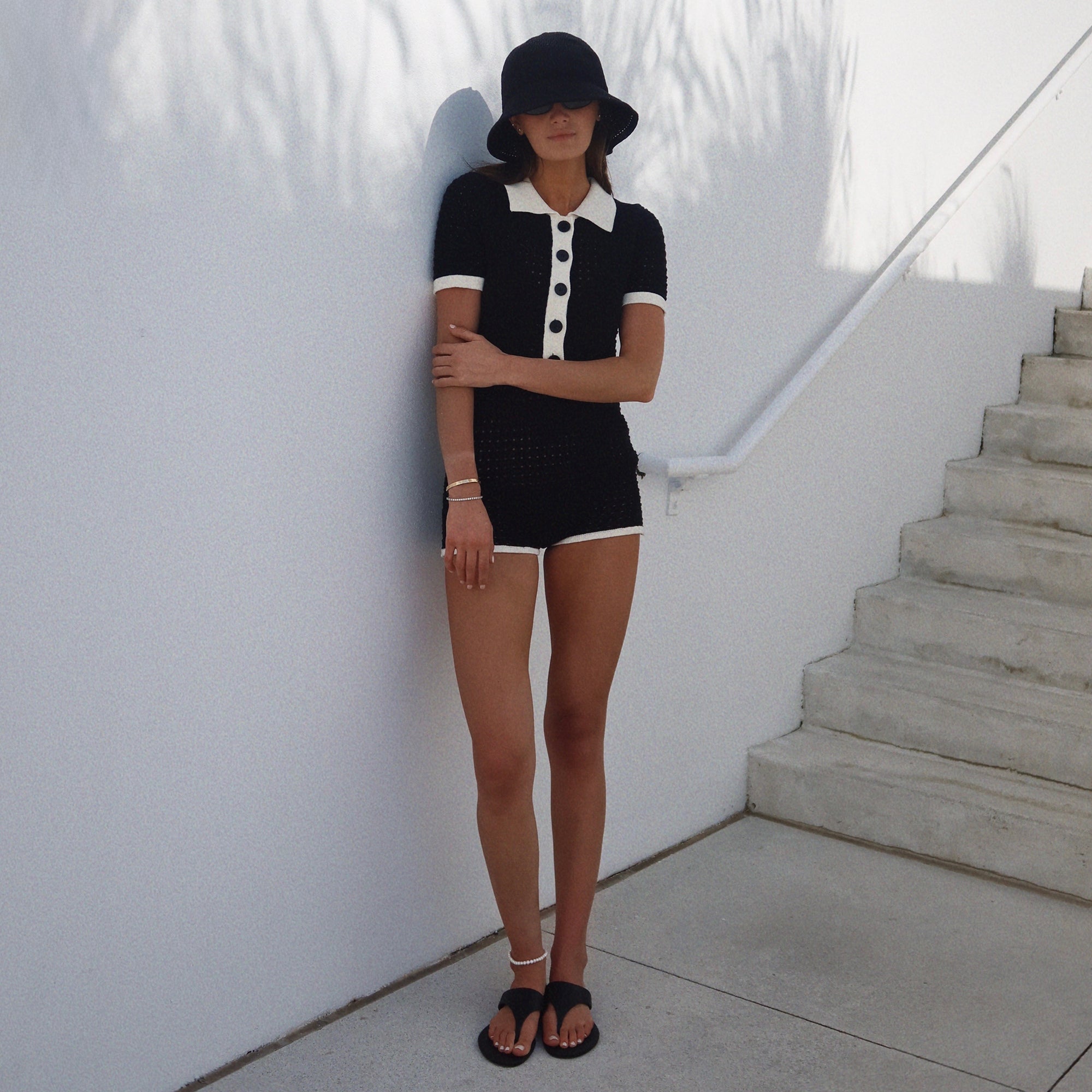 KITTLE SANDALS BLACK LEATHER - Image 2