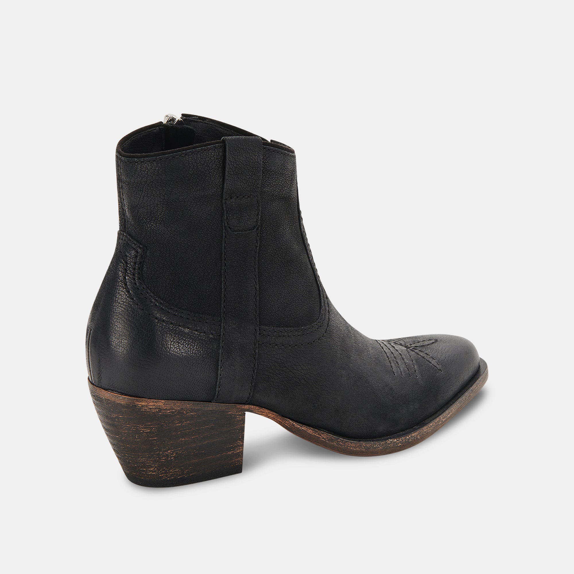 SILMA BOOTIES BLACK LEATHER - Image 4