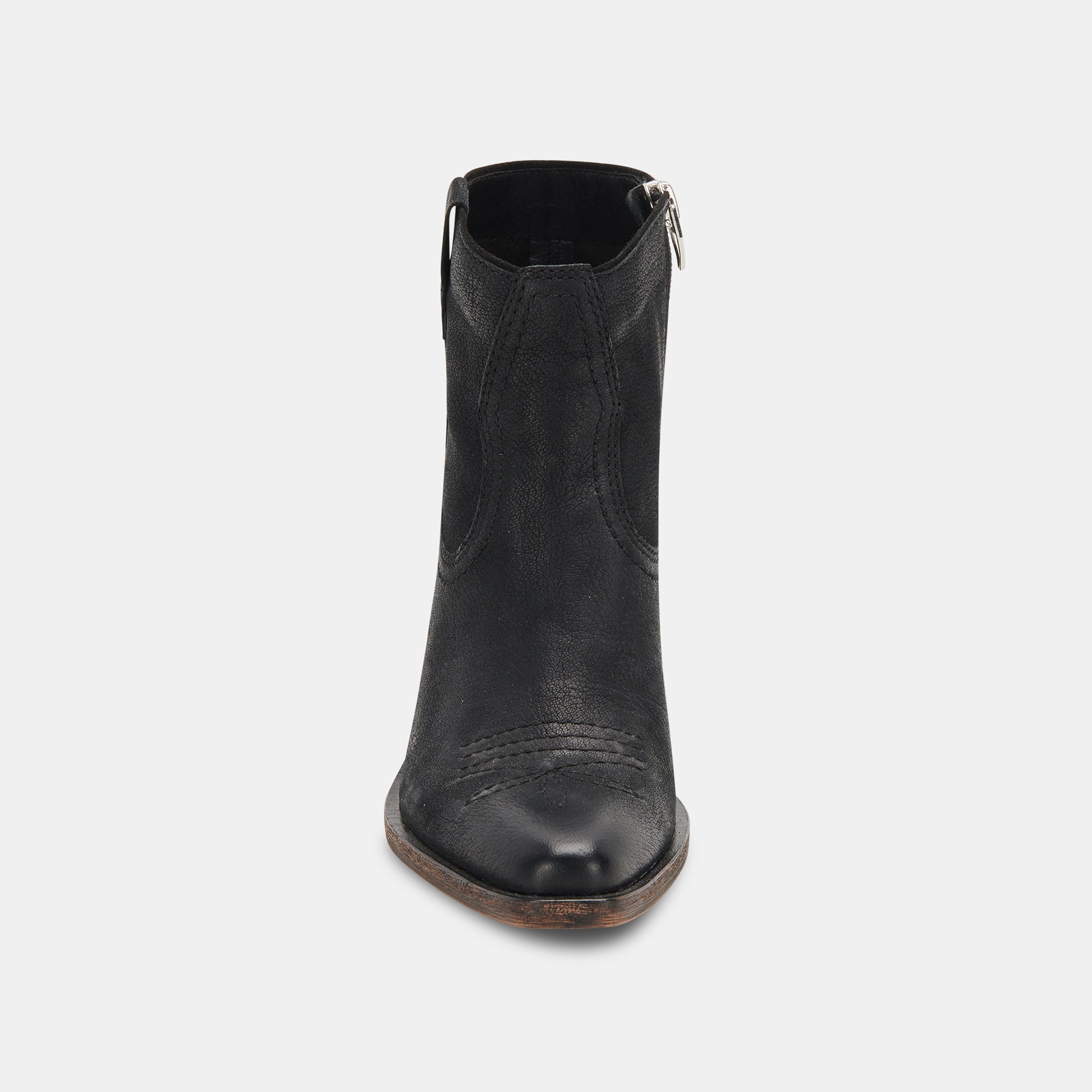 SILMA BOOTIES BLACK LEATHER - Image 7