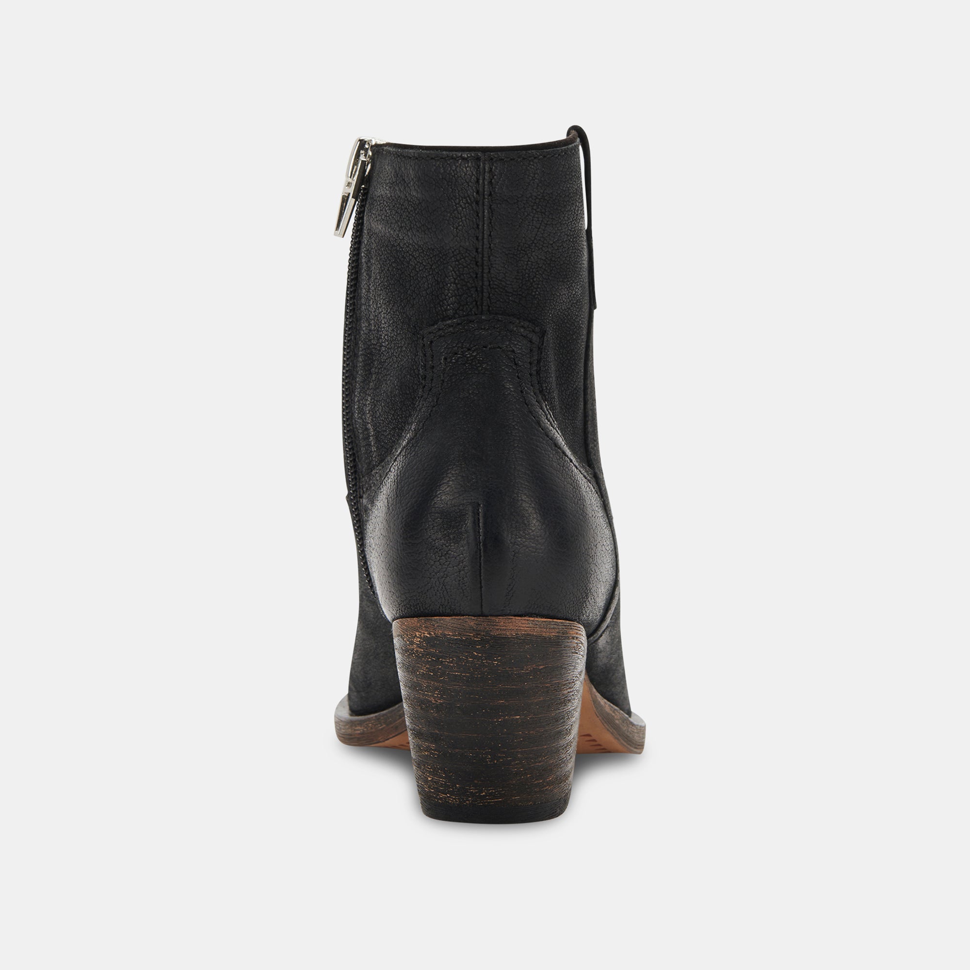 SILMA BOOTIES BLACK LEATHER - Image 8
