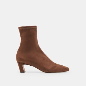 ANIKA WIDE BOOTS DK BROWN STELLA SUEDE