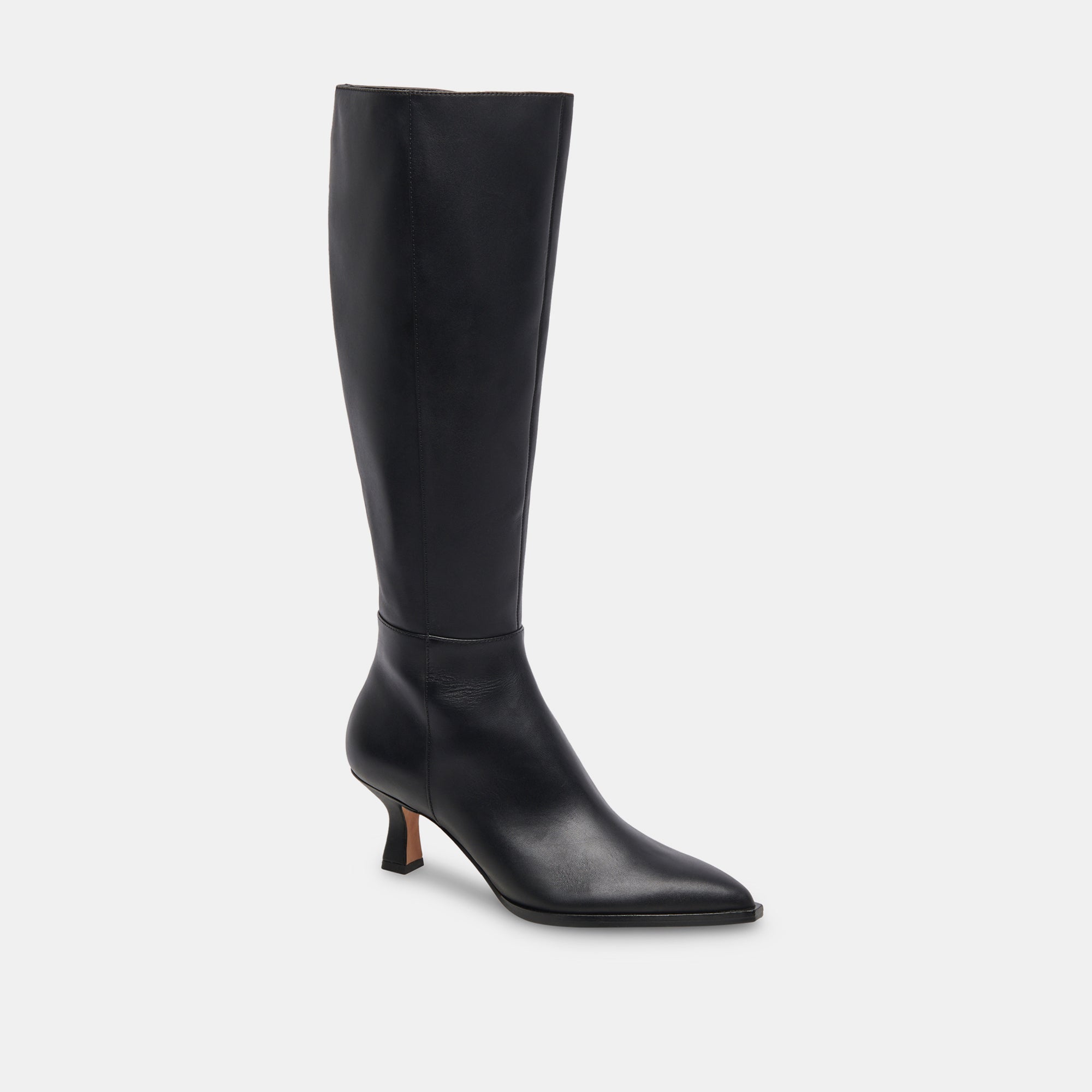 AUGGIE EXTRA WIDE CALF BOOTS BLACK LEATHER - Image 4