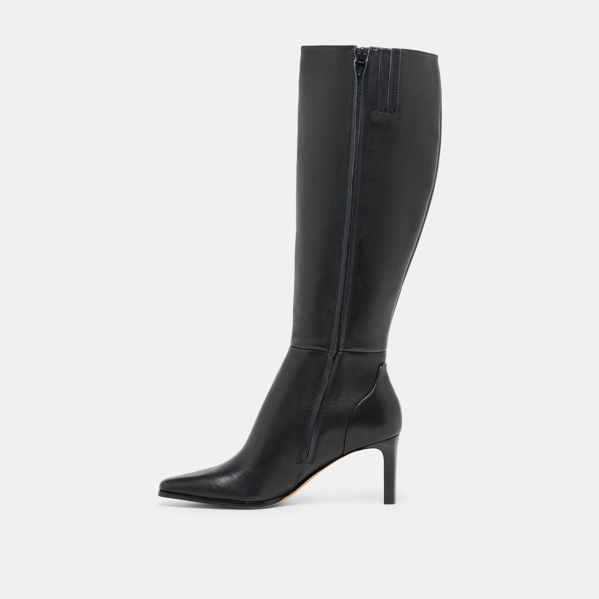 EMMI WIDE CALF BOOTS BLACK LEATHER - Image 6