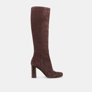 HUDSIN BOOTS MAHOGANY SUEDE