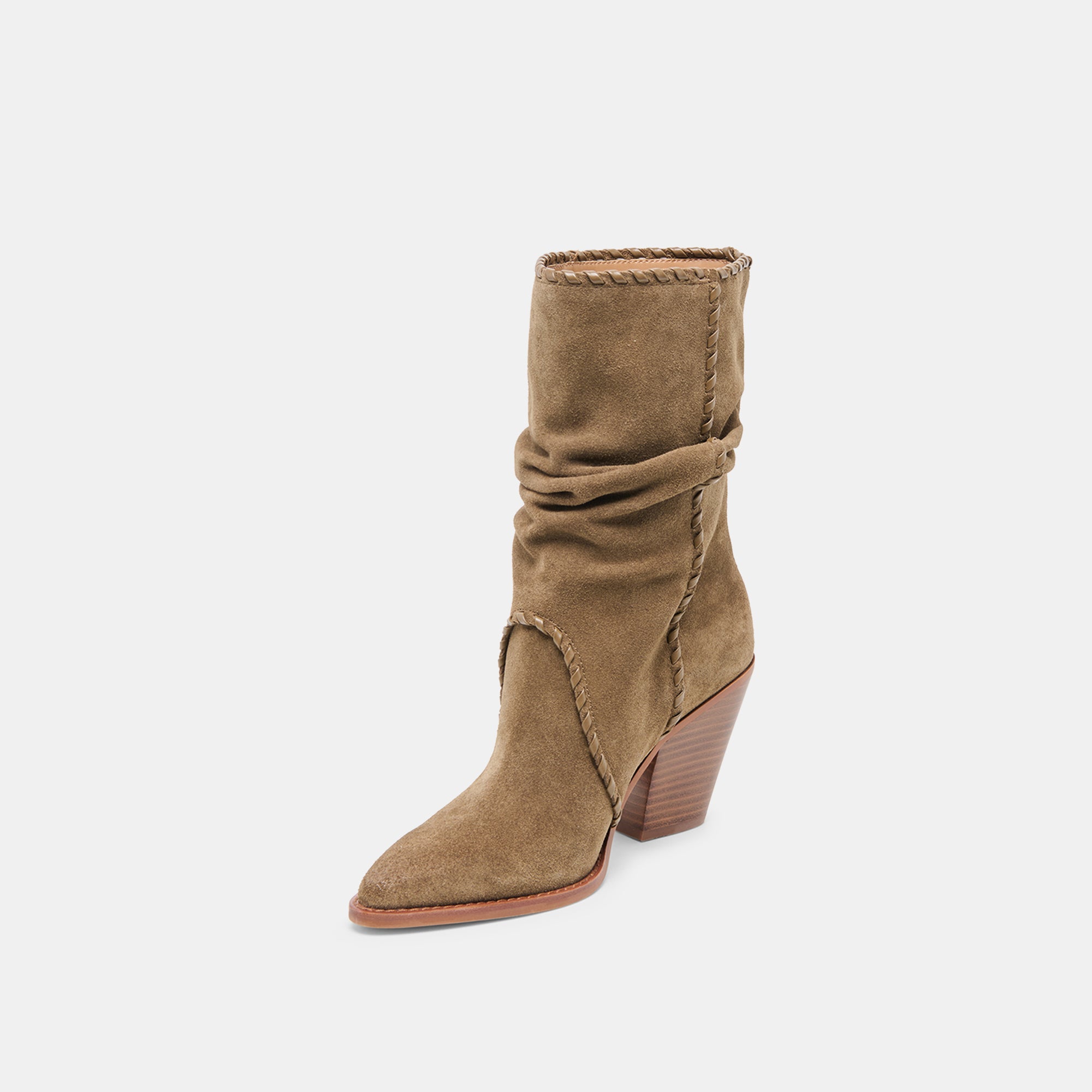 JULITH BOOTS OLIVE SUEDE - Image 7