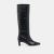 NOIR CROCO EMBOSSED LEATHER