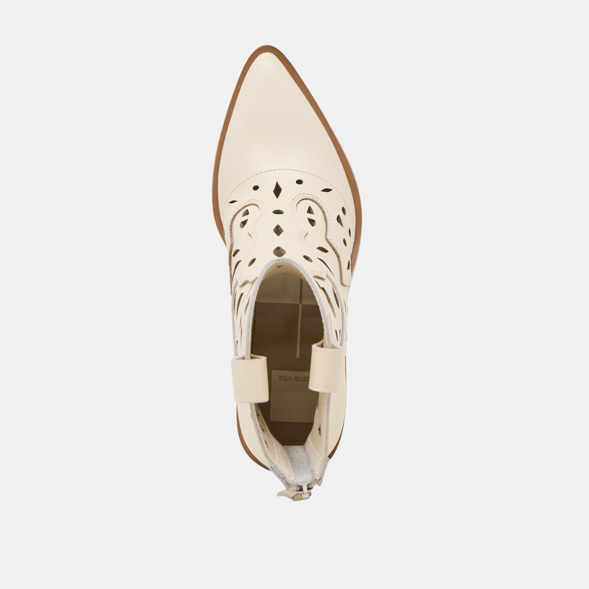 ZENOBI BOOTIES OFF WHITE LEATHER - Image 8