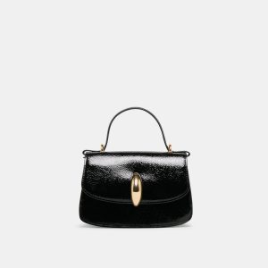 LUCIA CROSSBODY BLACK CRACKLED STELLA