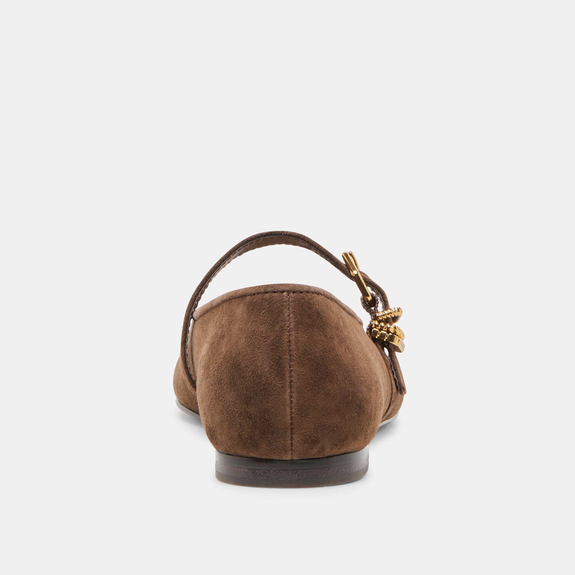 ALIZZA BALLET FLATS DK BROWN SUEDE - Image 10