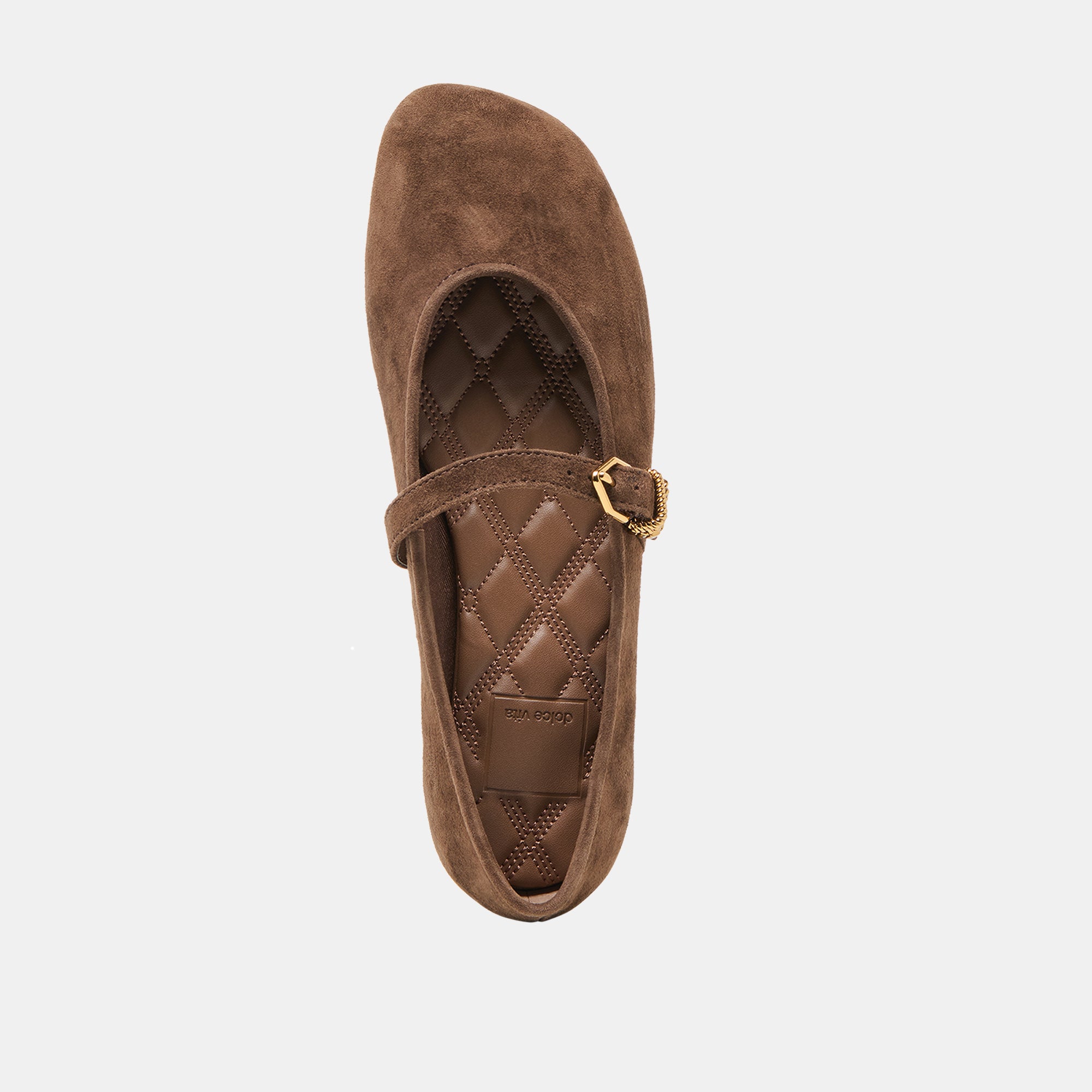 ALIZZA BALLET FLATS DK BROWN SUEDE - Image 11