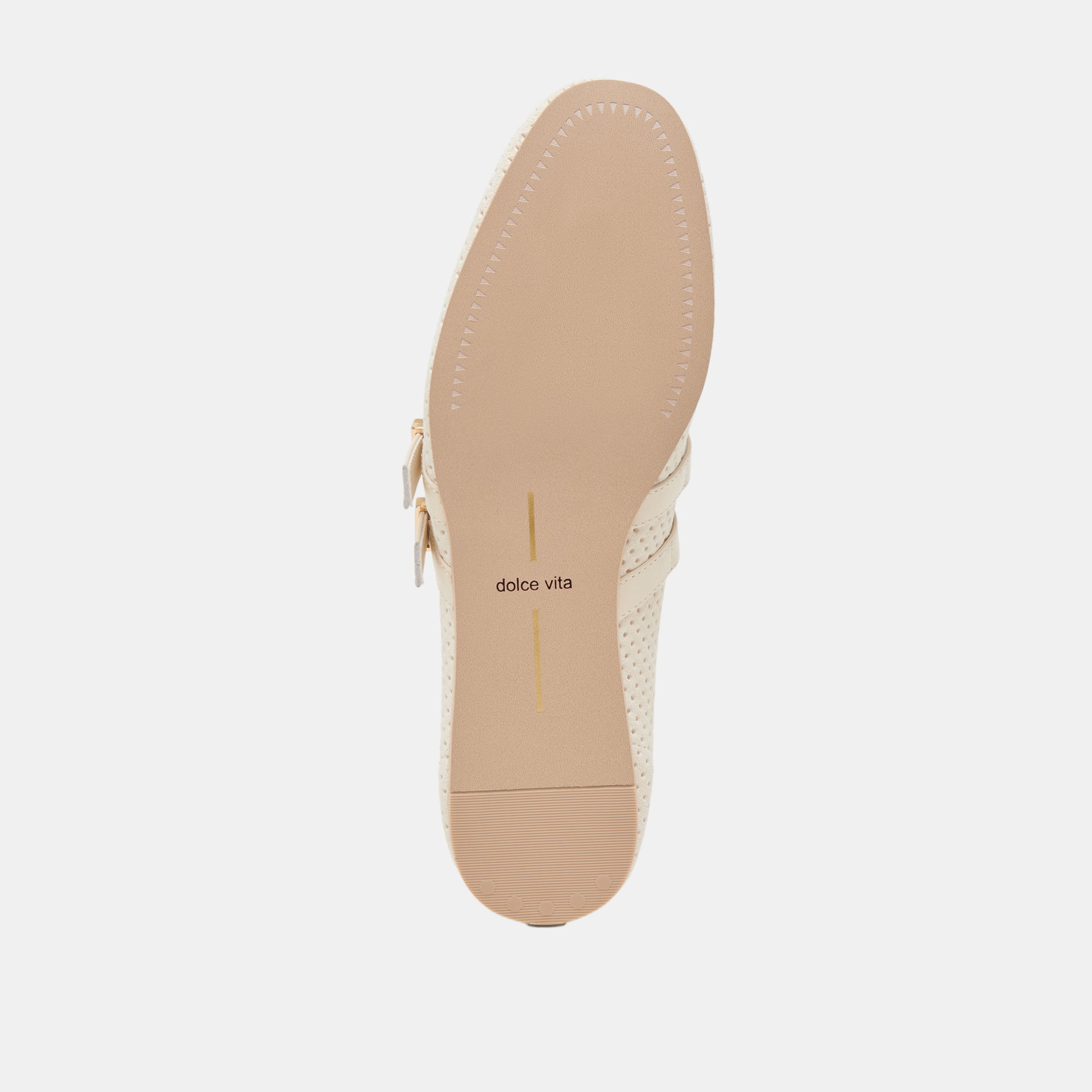 BAYLEE BALLET FLATS BONE PERFORATED SUEDE - Image 16