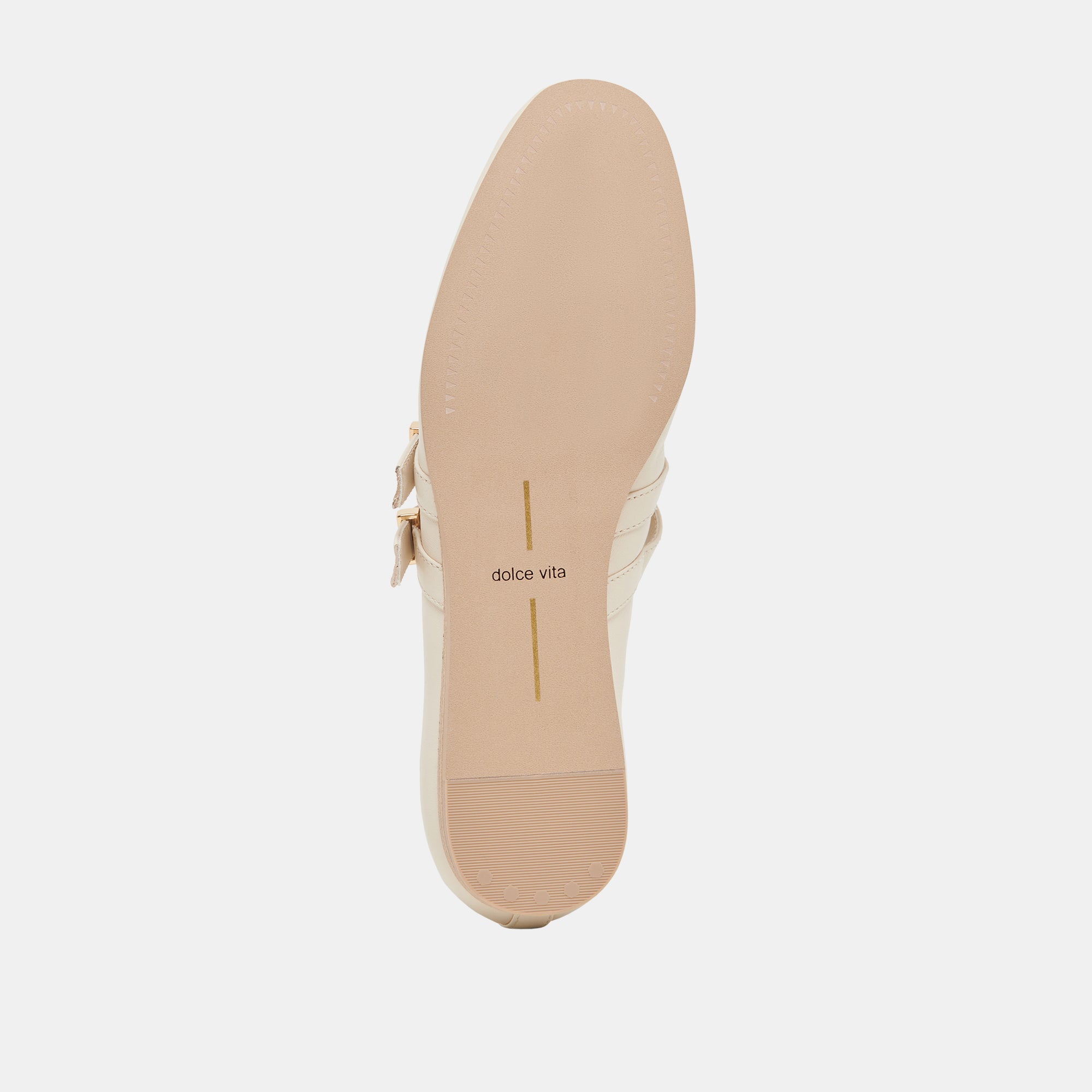 BAYLEE WIDE BALLET FLATS IVORY LEATHER - Image 9