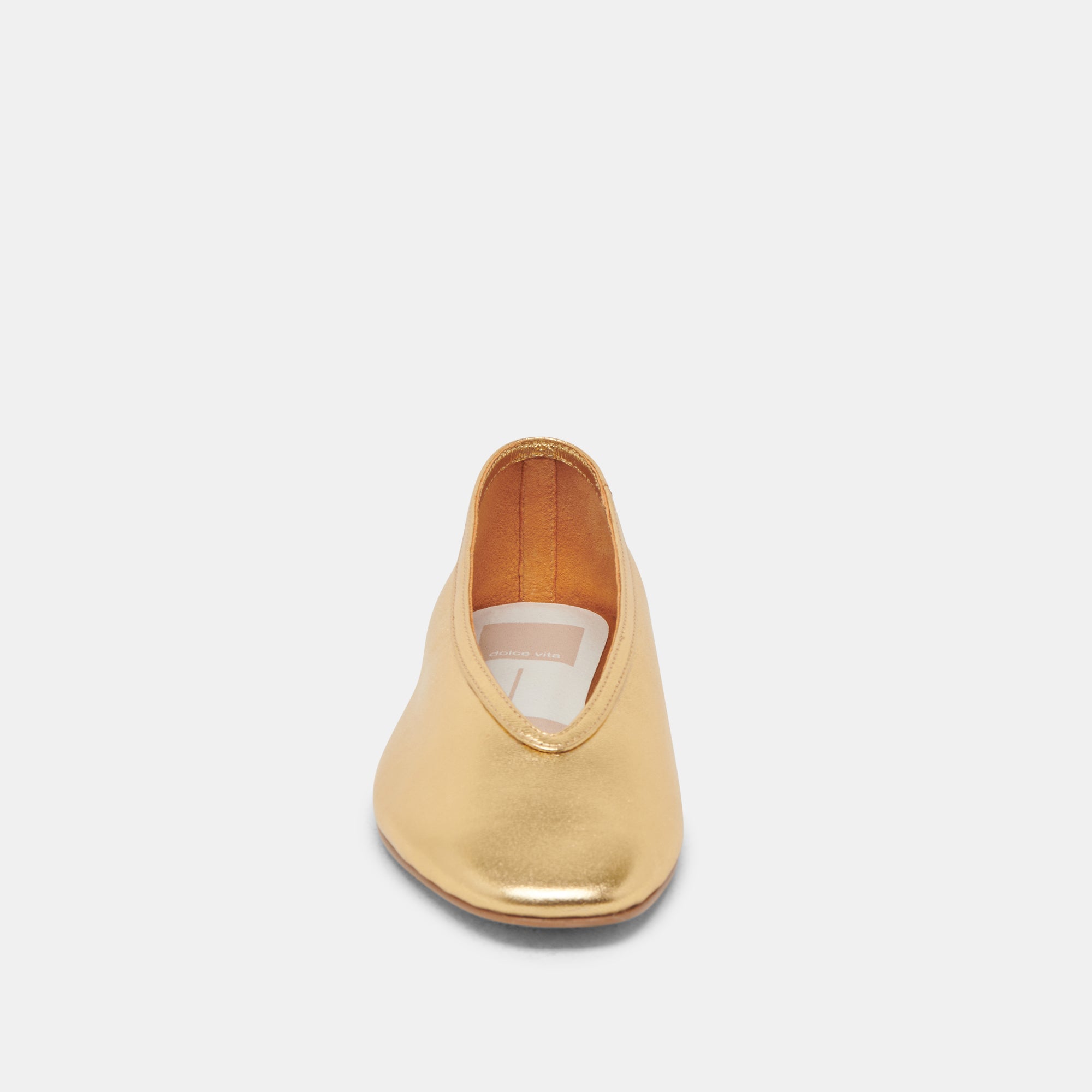 BRAIDY BALLET FLATS GOLD METALLIC LEATHER - Image 6