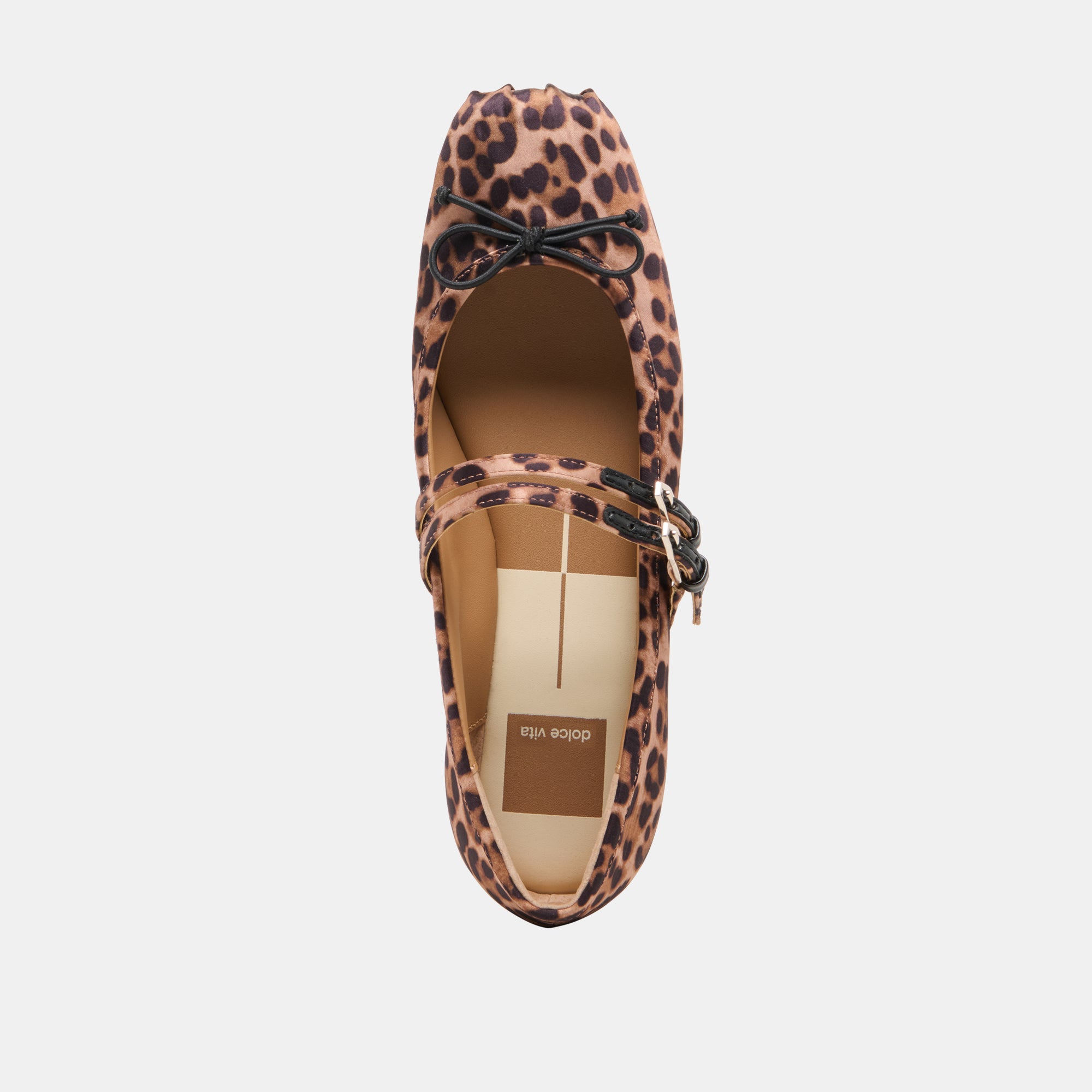 GIBSEN BALLET FLATS DK LEOPARD SATIN - Image 8