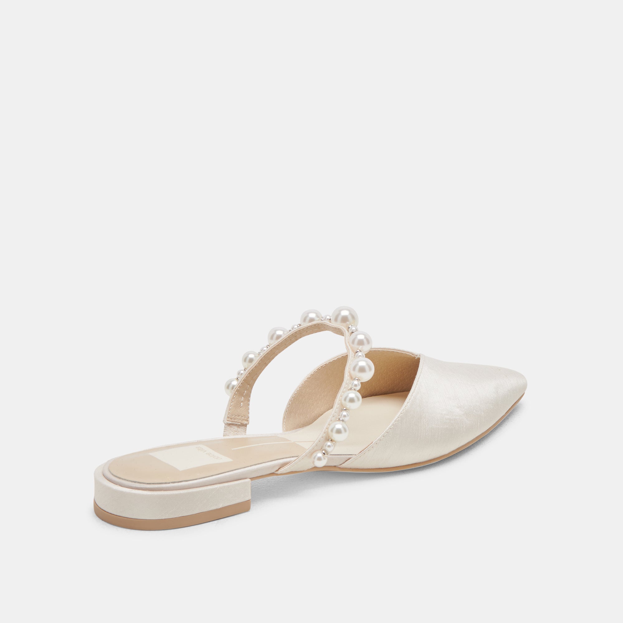 KANIKA PEARL WIDE FLATS VANILLA PEARLS - Image 3