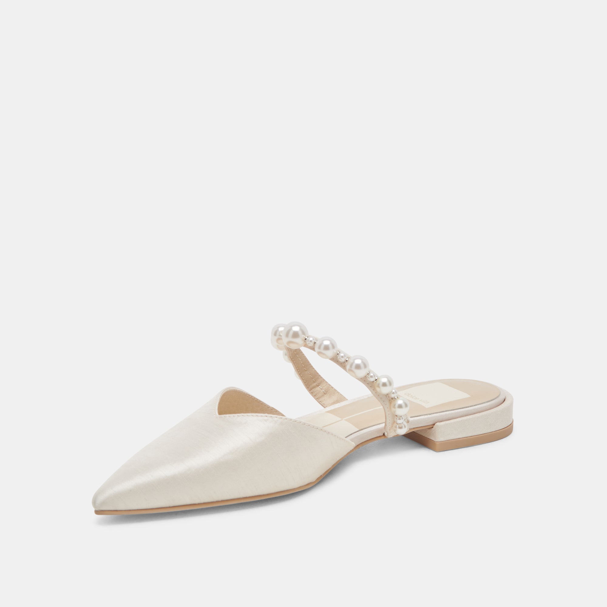 KANIKA PEARL WIDE FLATS VANILLA PEARLS - Image 4