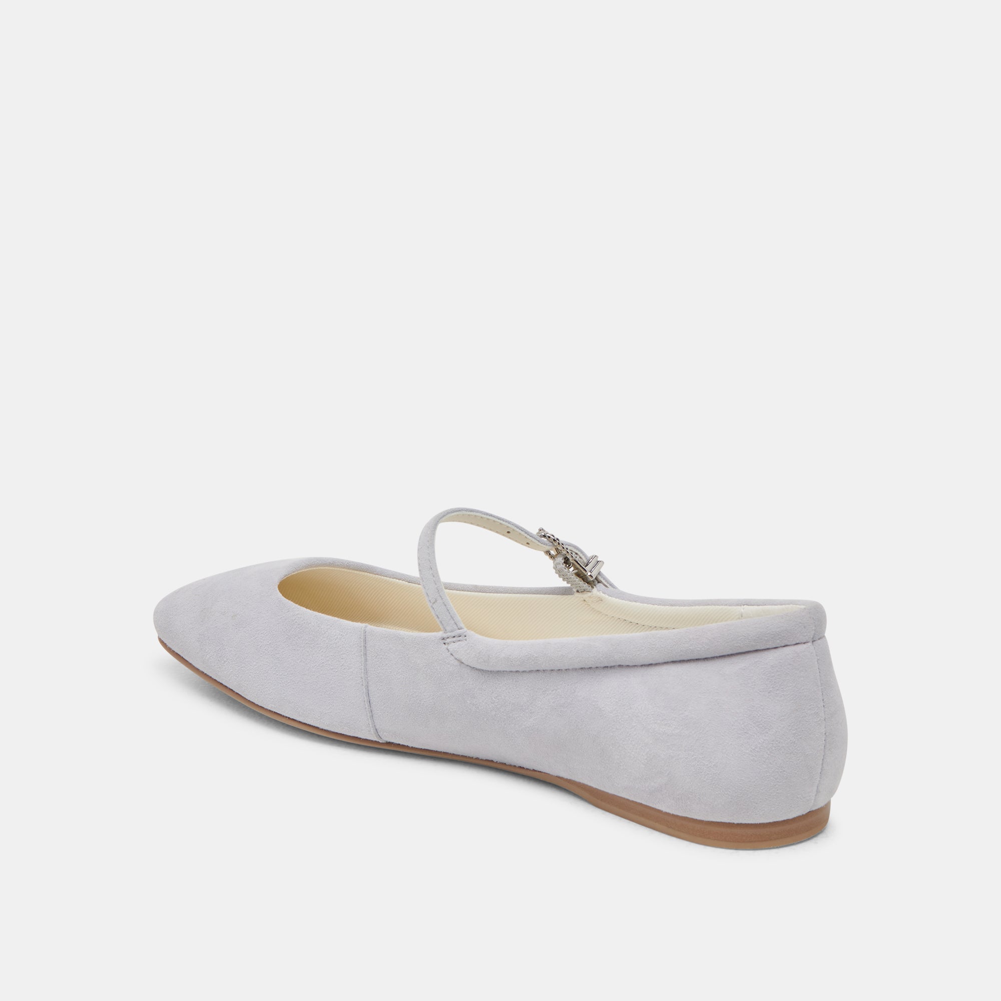 REYES BALLET FLATS DUSTY BLUE SUEDE - Image 5
