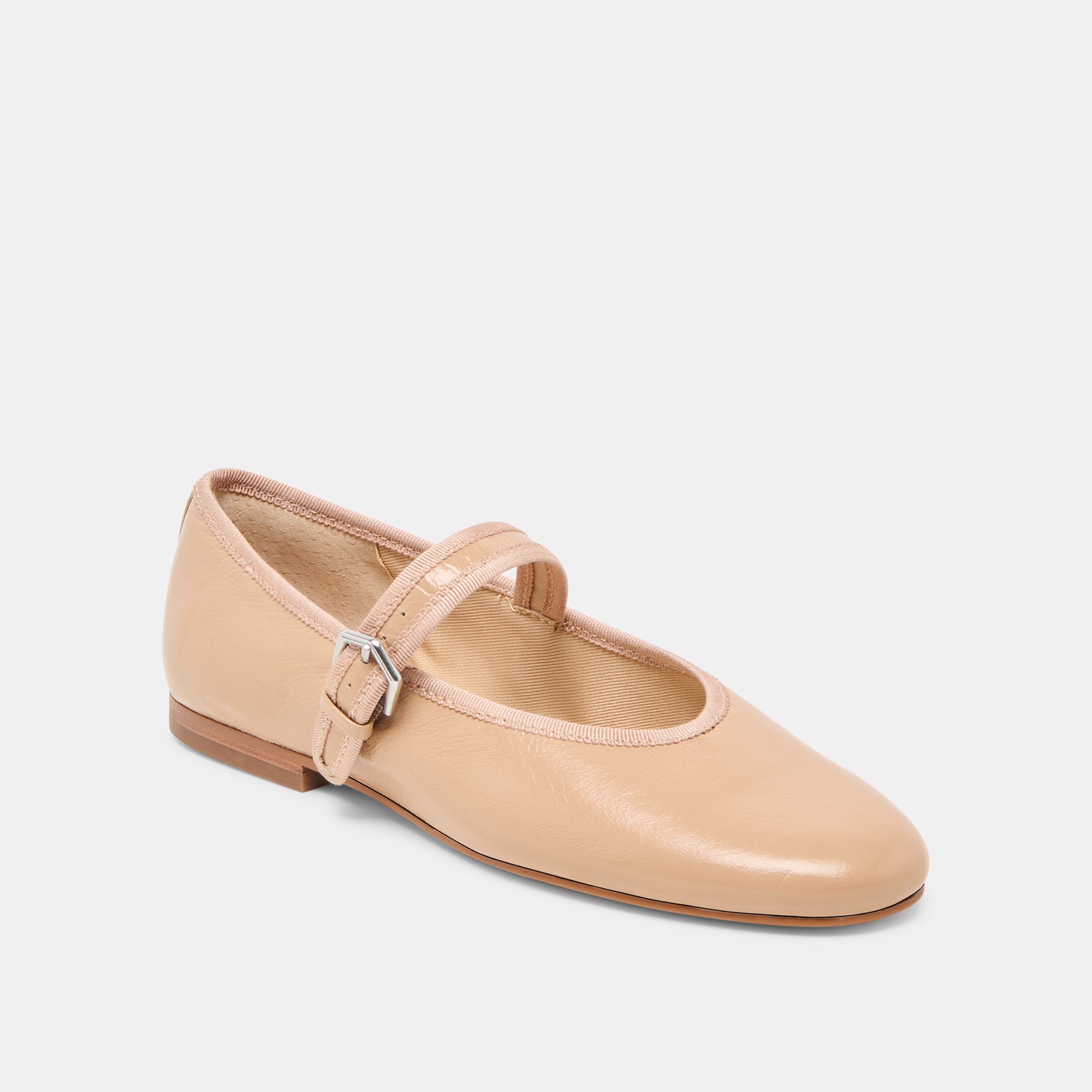 ROSLYN BALLET FLATS LIGHT TAN LEATHER - Image 3