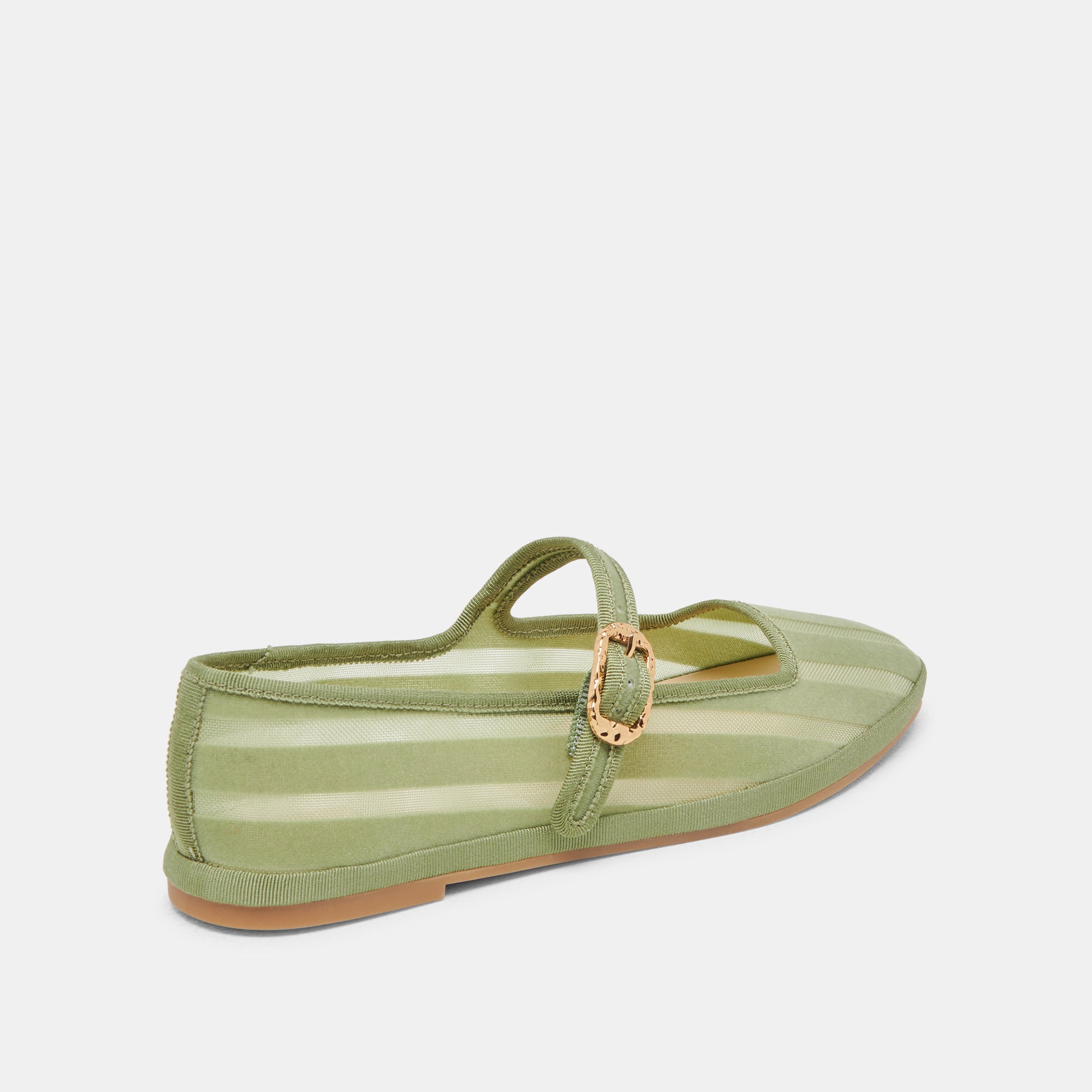 TAMEKA BALLET FLATS JADE STRIPE MESH - Image 3