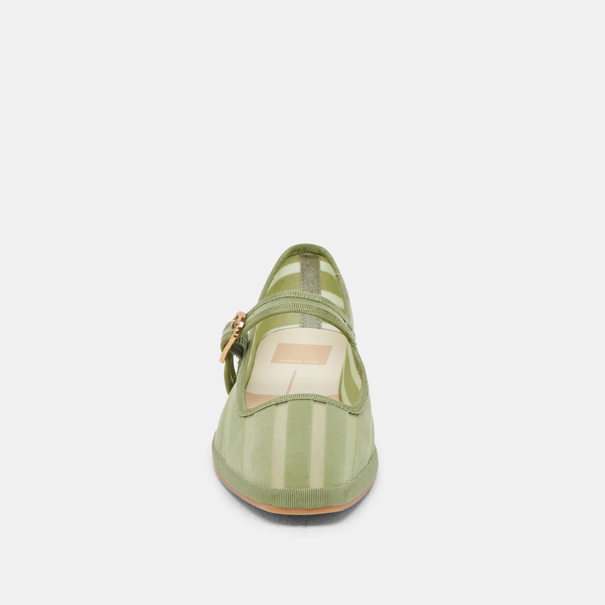 TAMEKA BALLET FLATS JADE STRIPE MESH - Image 6