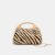 BLACK NATURAL ZEBRA RAFFIA