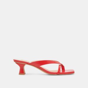 BREVEL WIDE HEELS CHILI LEATHER
