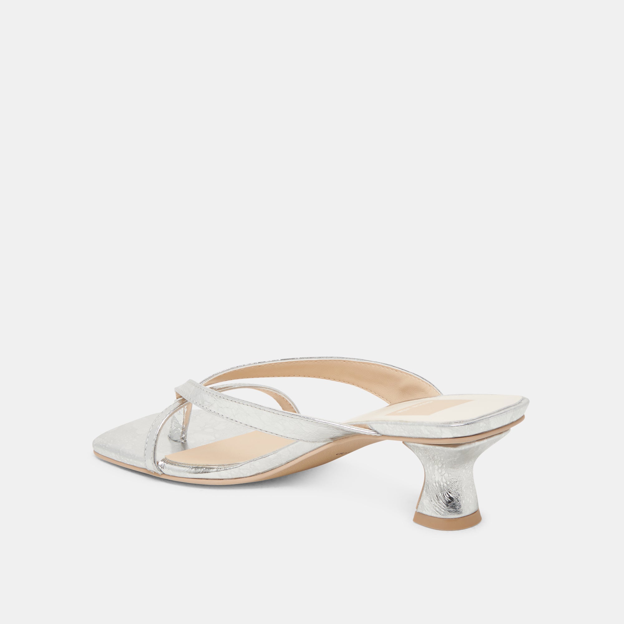 BREVEL HEELS SILVER DISTRESSED LEATHER - Image 6