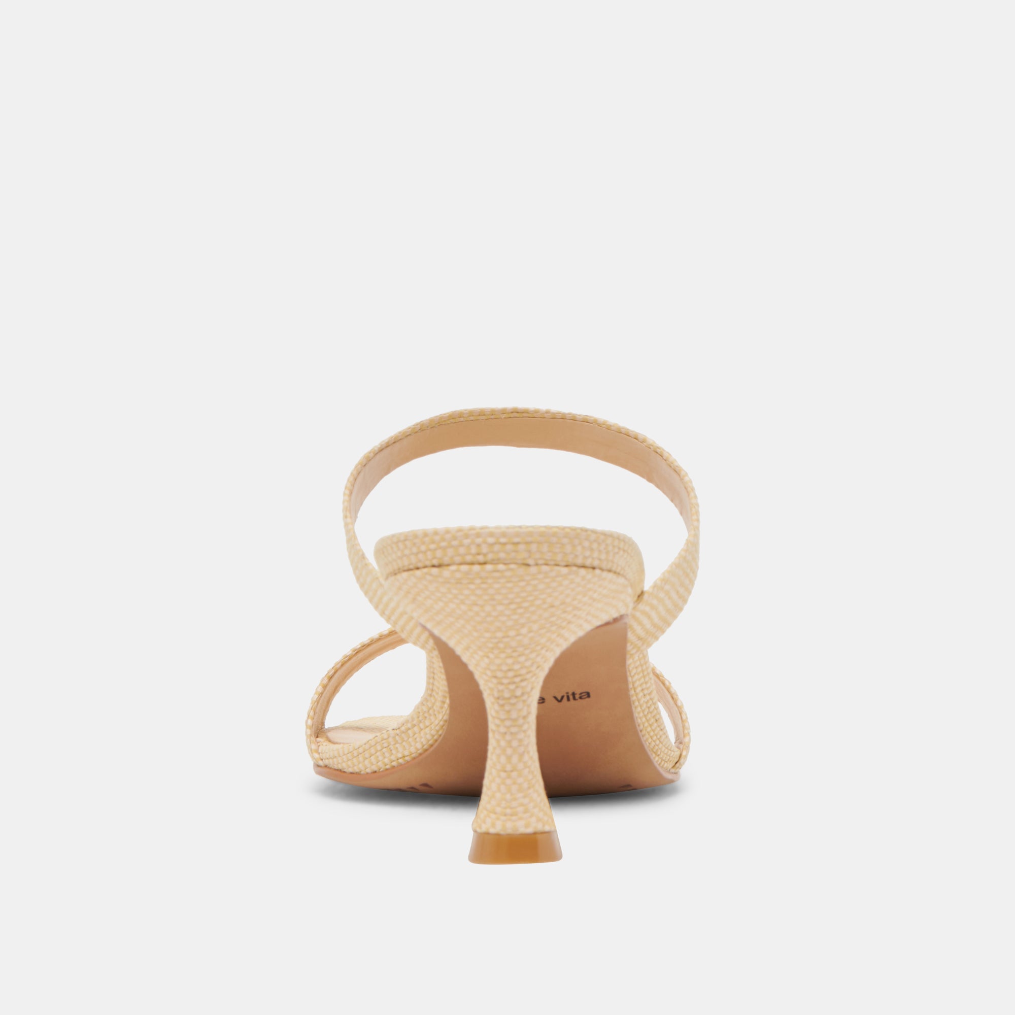 GENORA WIDE HEELS LT NATURAL WOVEN RAFFIA - Image 7