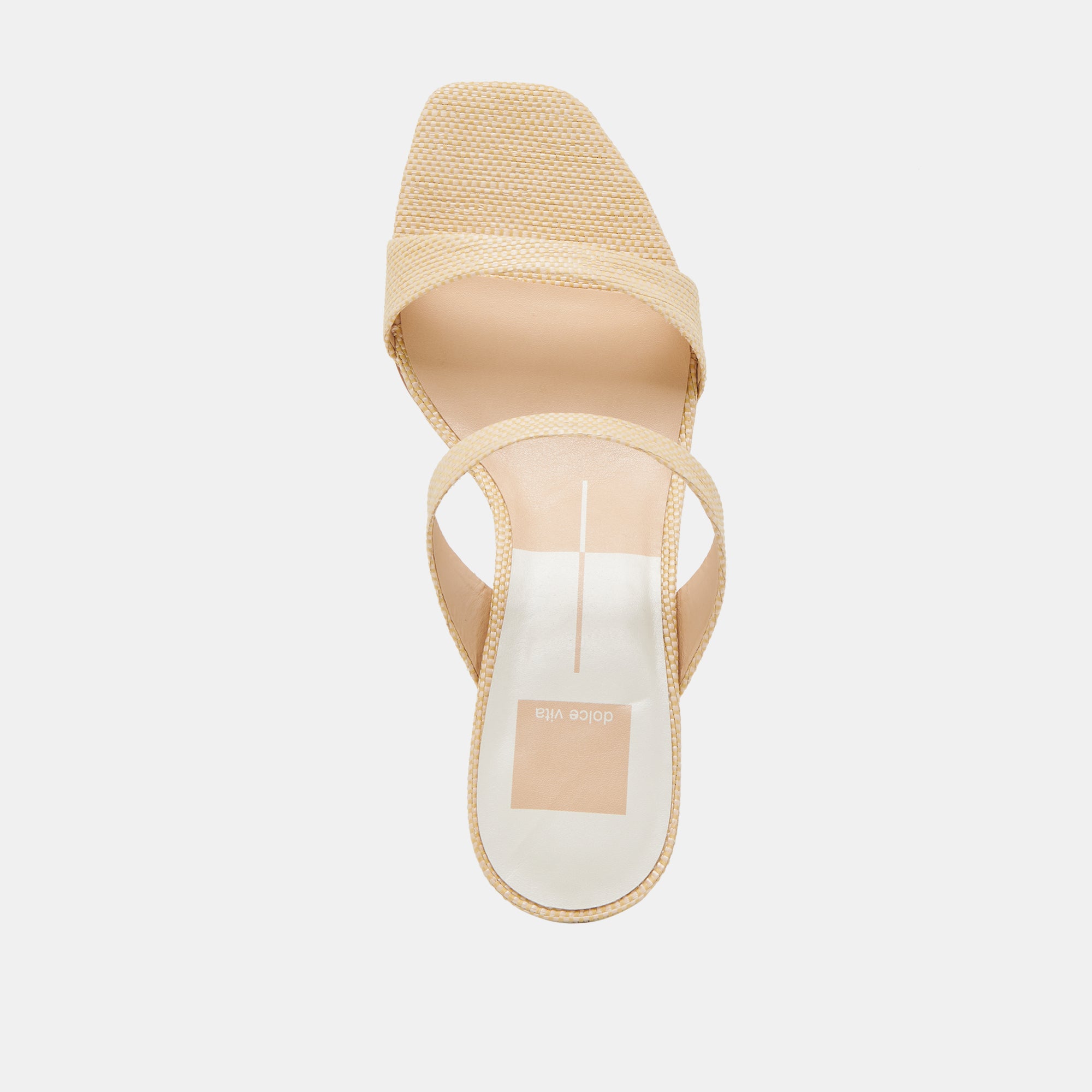 GENORA WIDE HEELS LT NATURAL WOVEN RAFFIA - Image 8