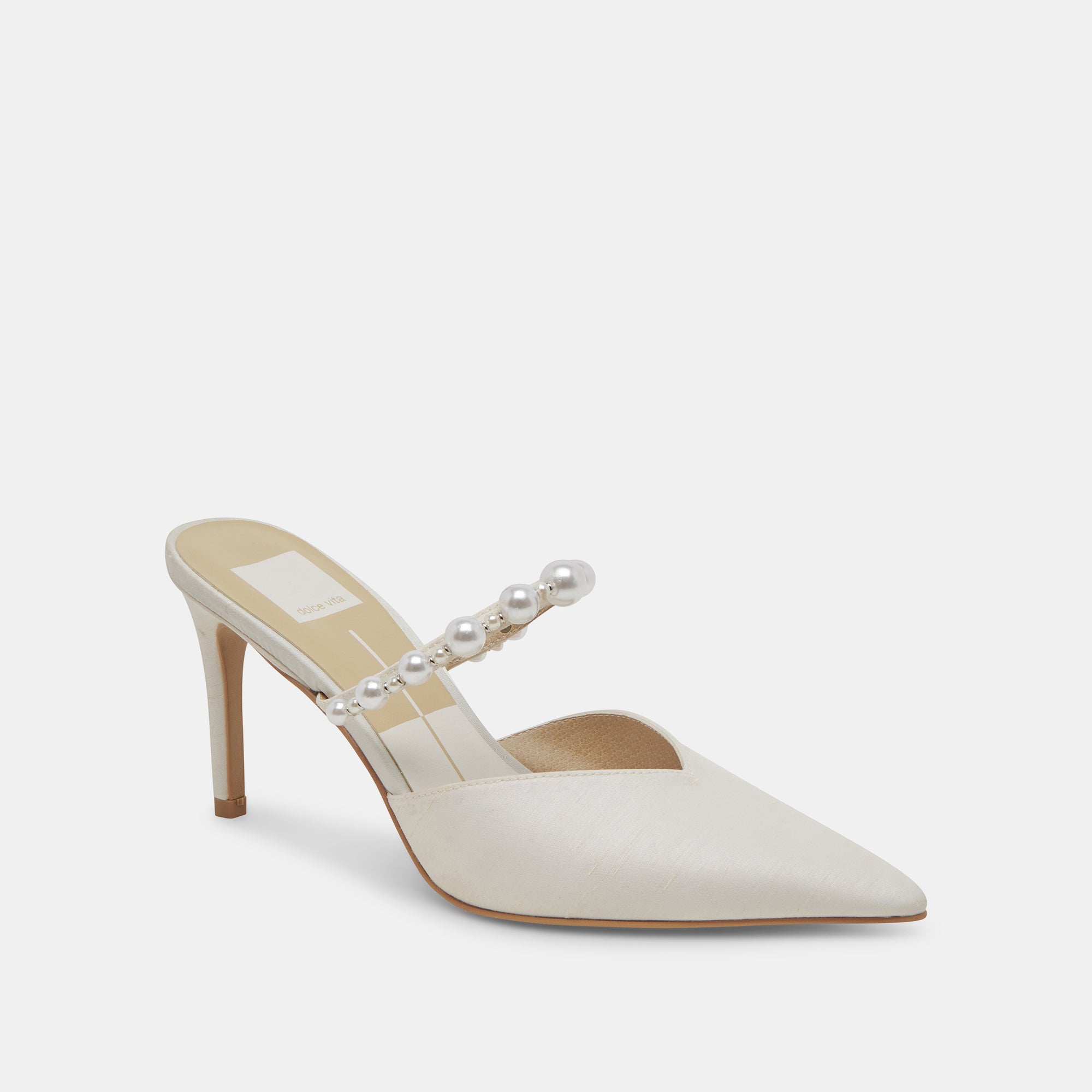 KANIKA PEARL WIDE HEELS VANILLA PEARLS - Image 2