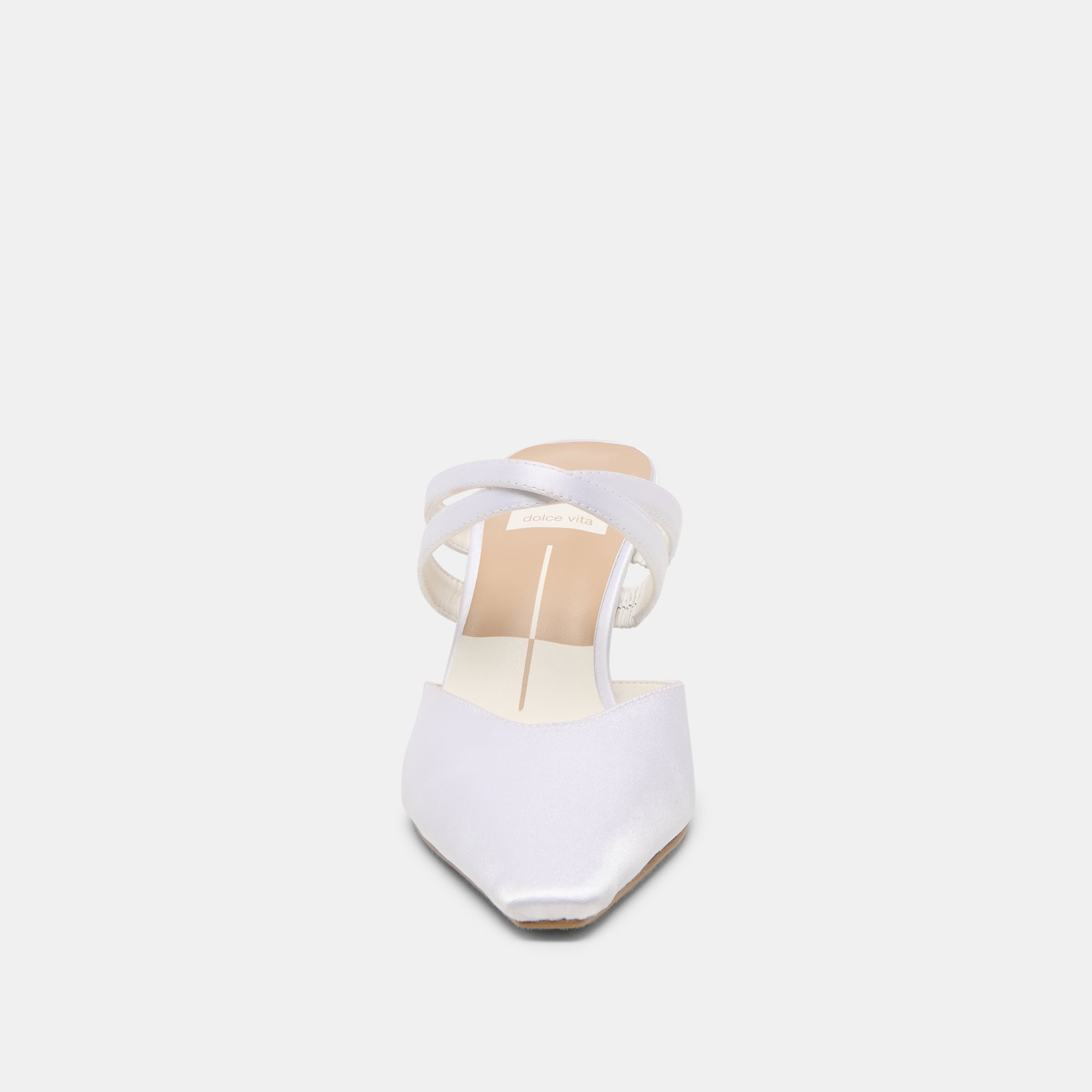 LINORE HEELS TRUE WHITE SATIN - Image 7