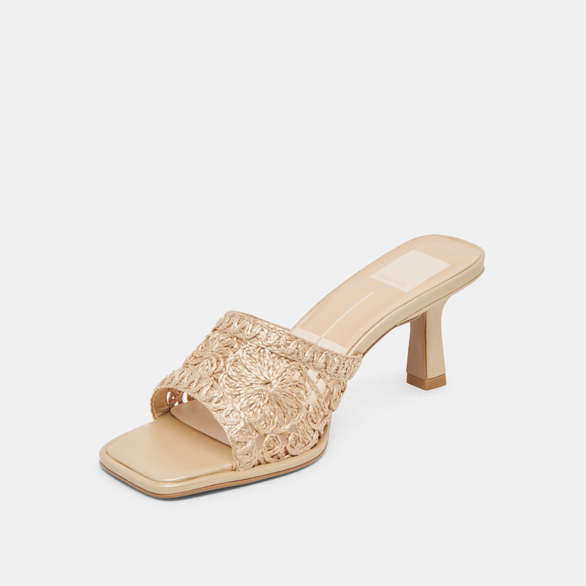 MAYLAH HEELS LIGHT GOLD MACRAME - Image 6