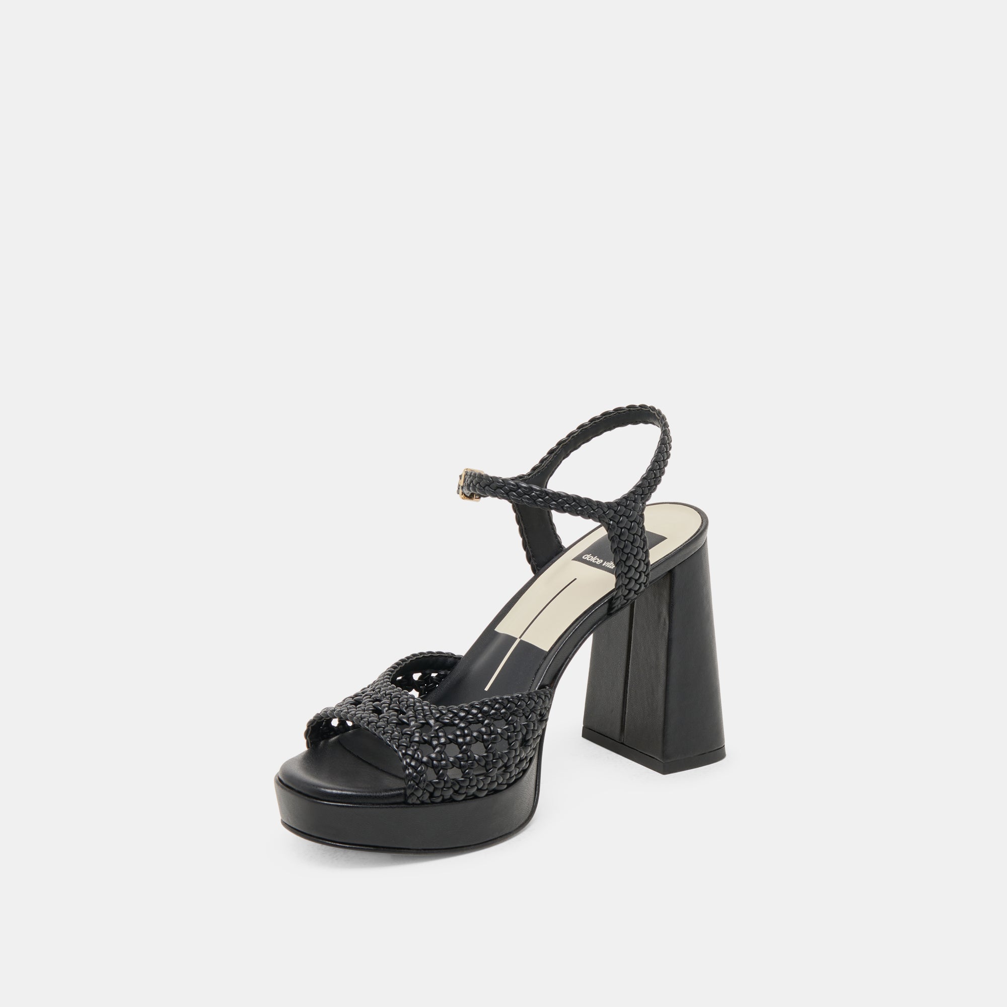 PEYTEN HEELS BLACK WOVEN STELLA - Image 4