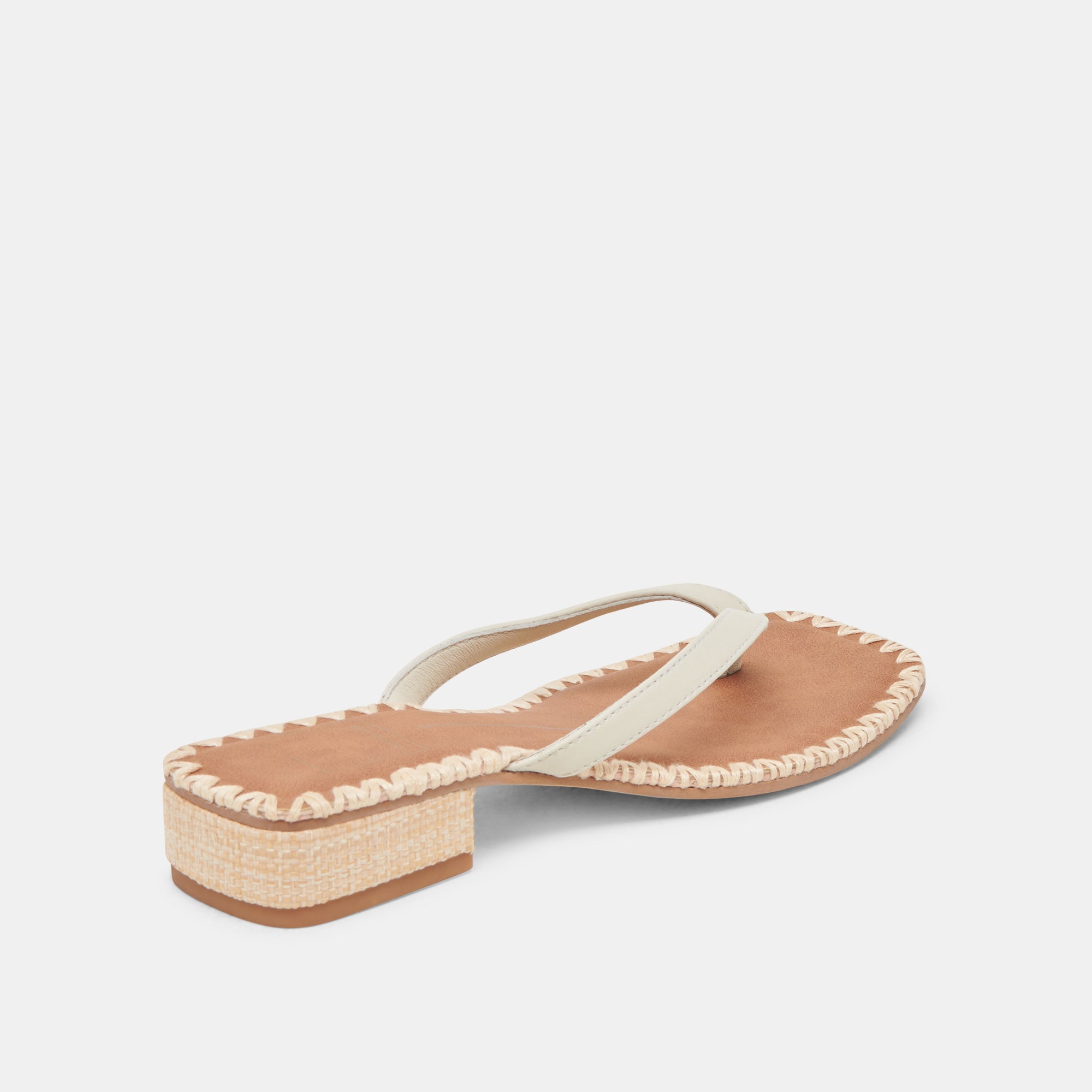 BARTY SANDALS WHITE LEATHER - Image 4