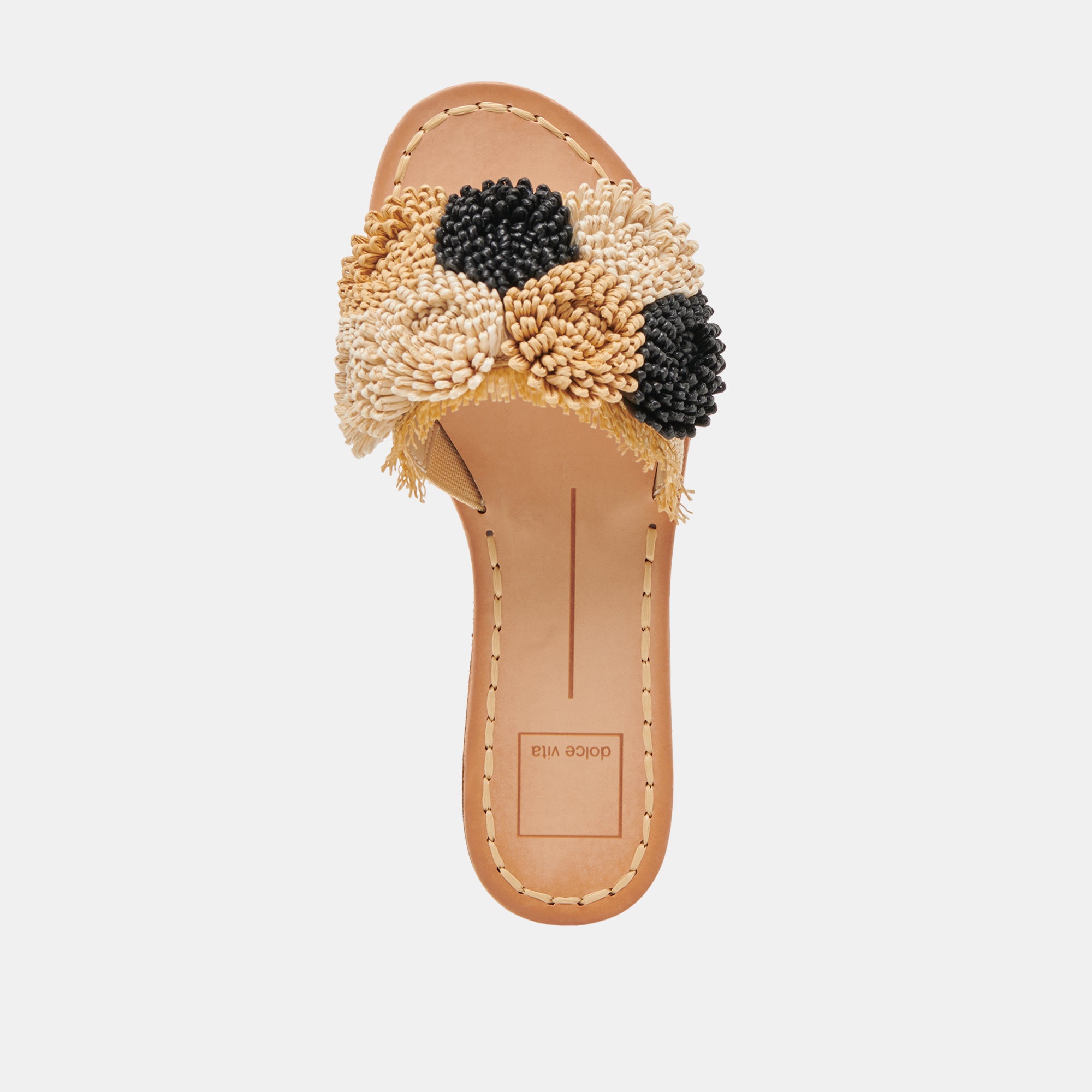 DANELA SANDALS BLACK NATURAL RAFFIA - Image 10