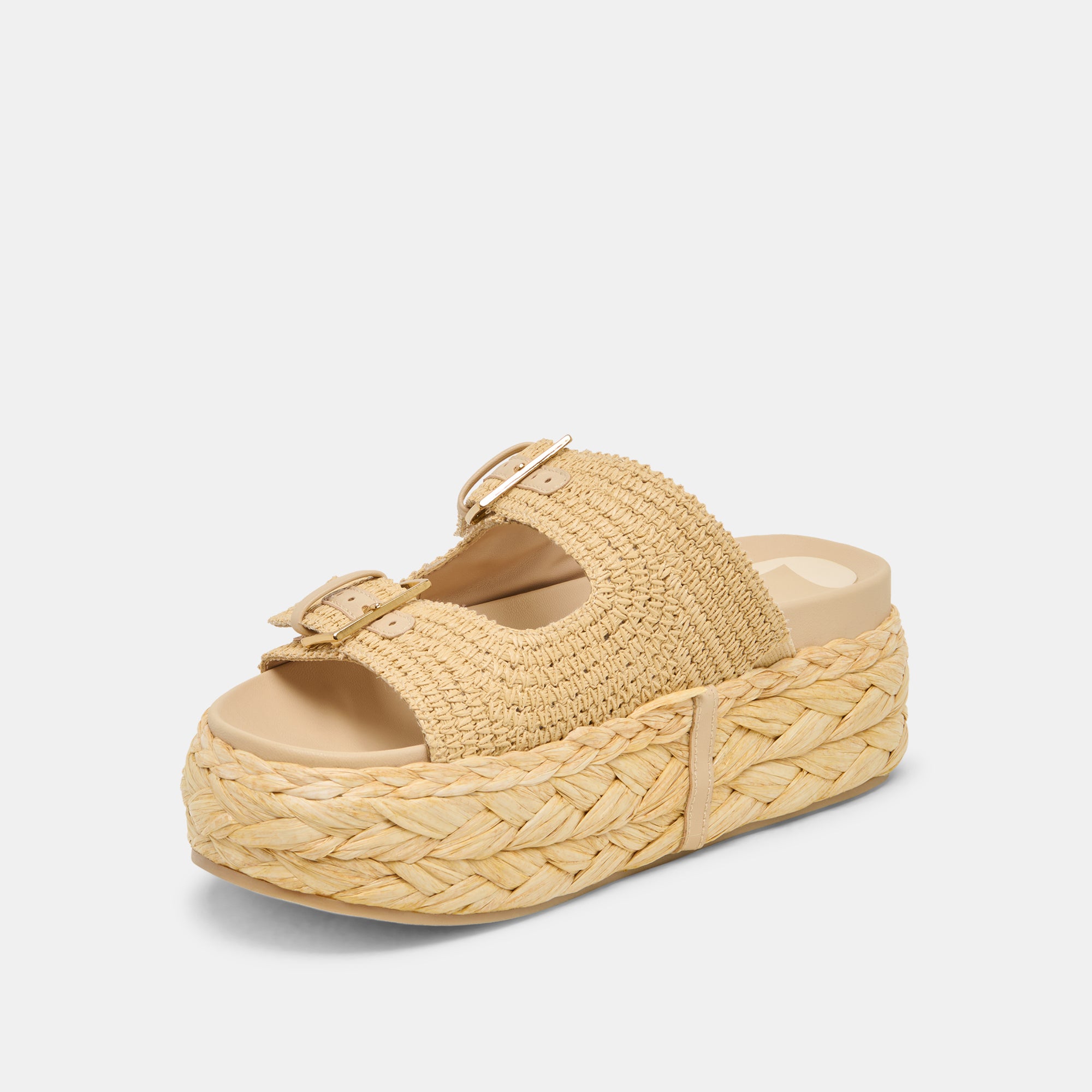 FALYN SANDALS LT NATURAL WOVEN RAFFIA - Image 7