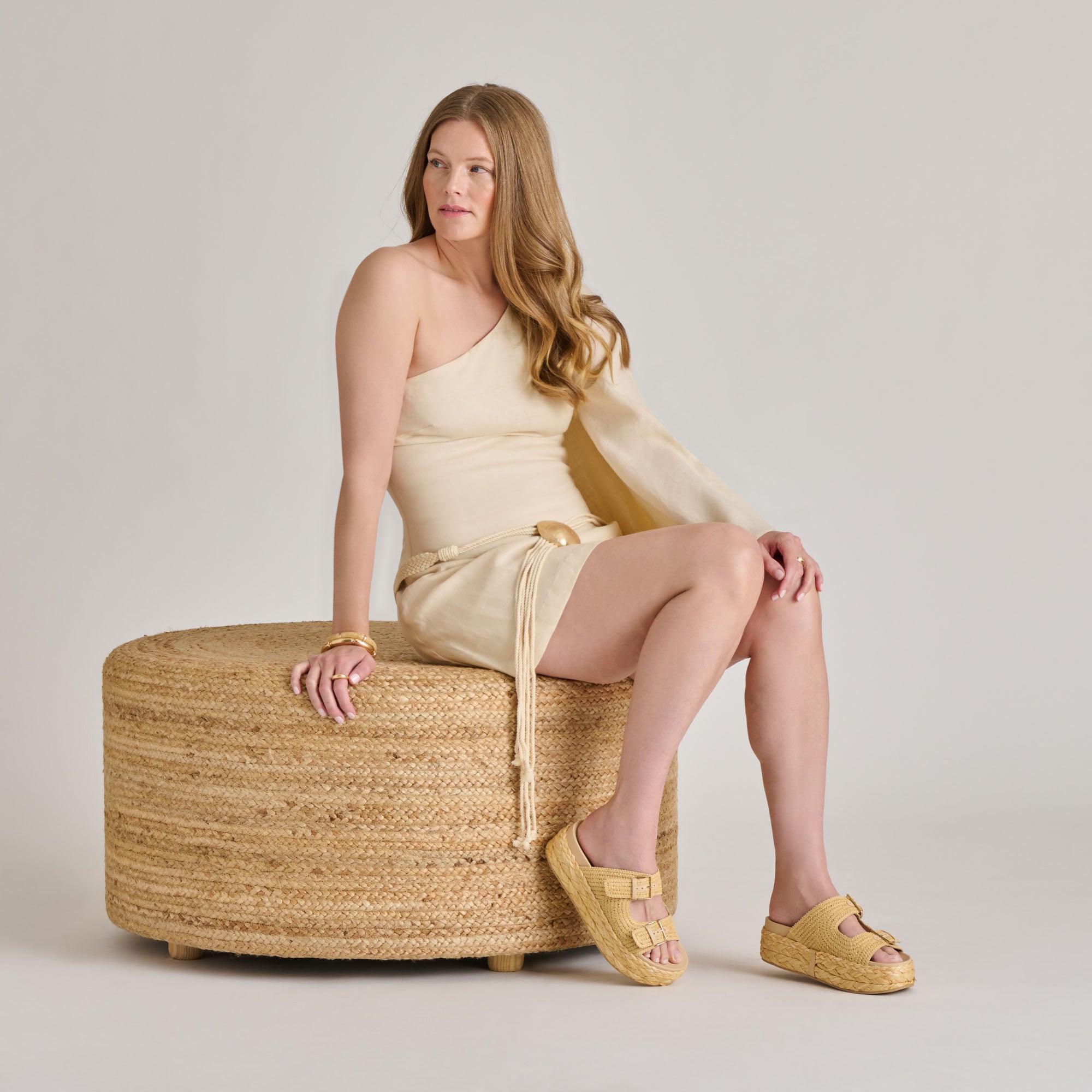 FALYN SANDALS LT NATURAL WOVEN RAFFIA - Image 6