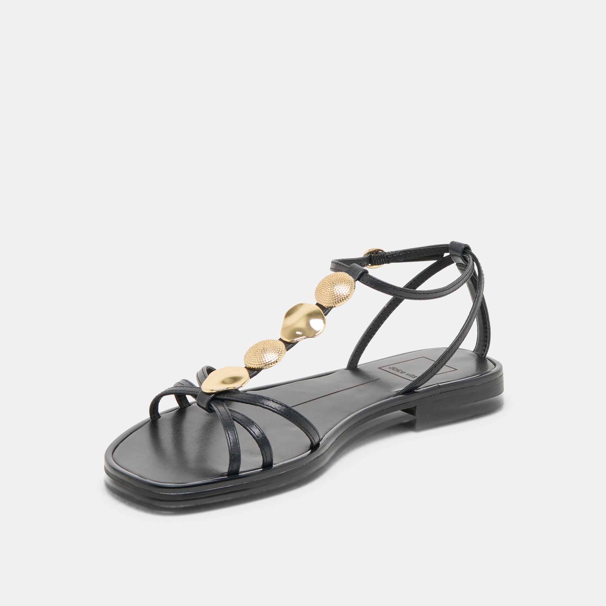 FAUN SANDALS BLACK LEATHER - Image 6