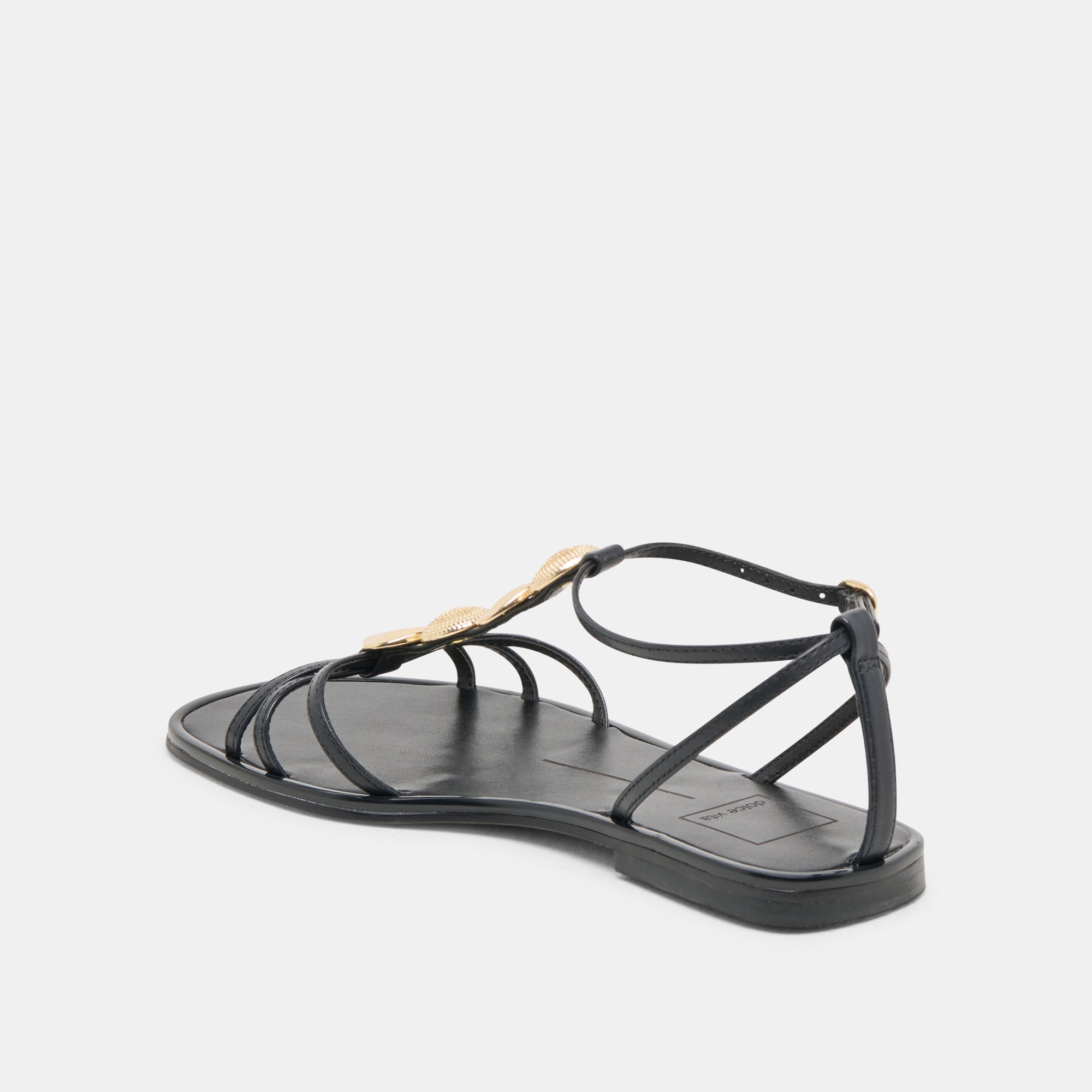 FAUN SANDALS BLACK LEATHER - Image 7
