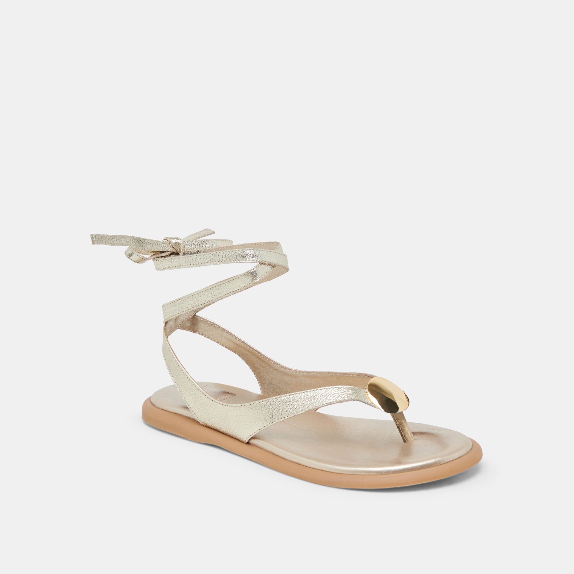 JUDY SANDALS LIGHT GOLD LEATHER - Image 4