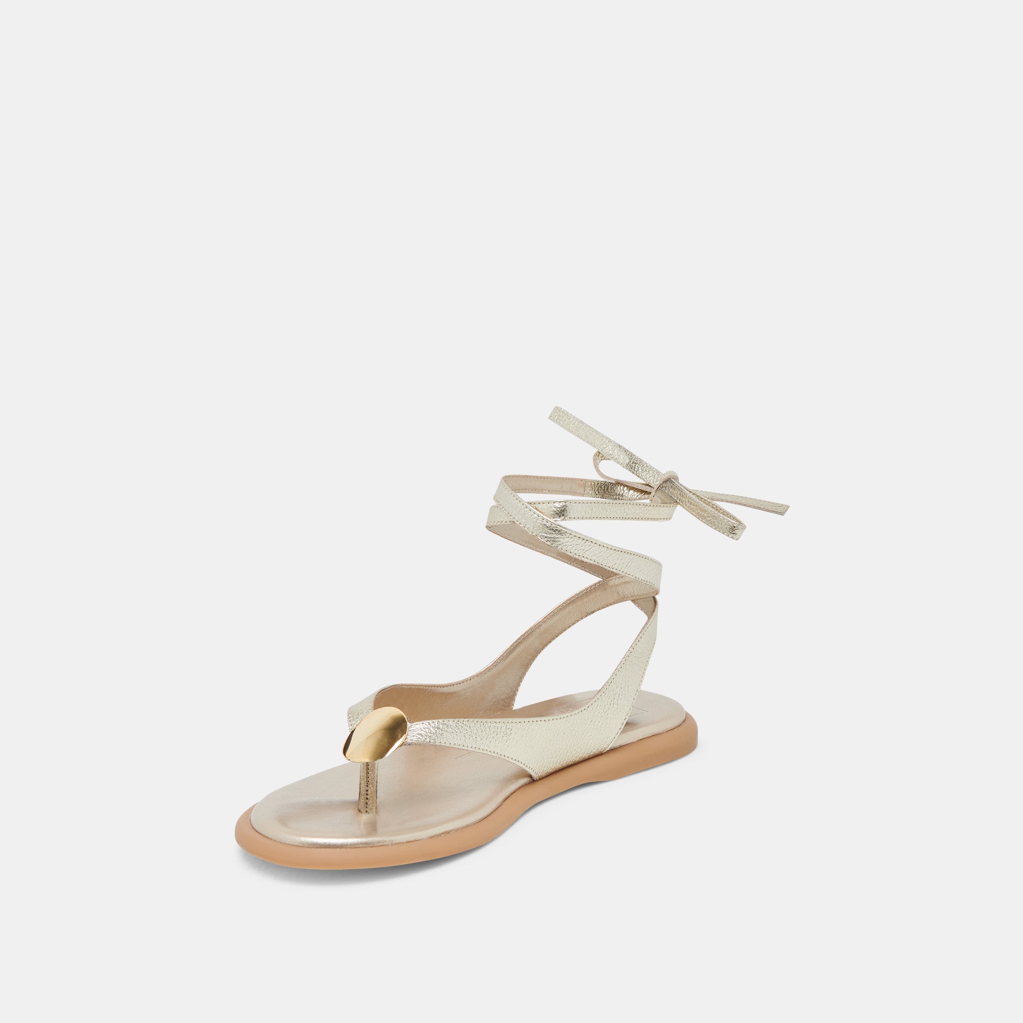 JUDY SANDALS LIGHT GOLD LEATHER - Image 6