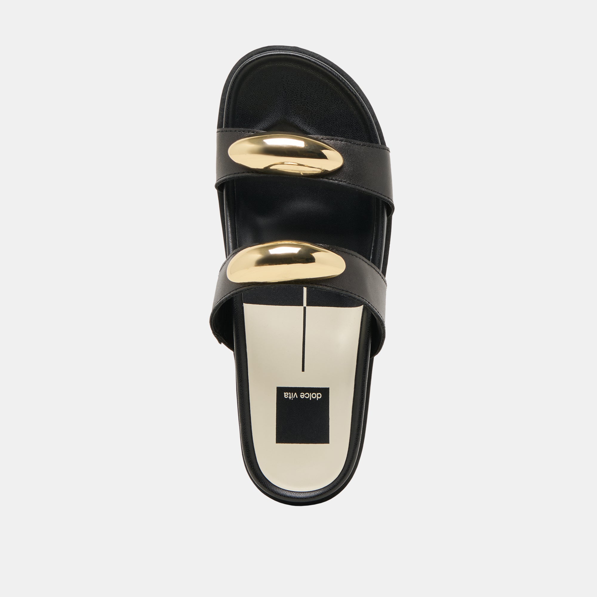 SATINE SANDALS BLACK LEATHER - Image 10