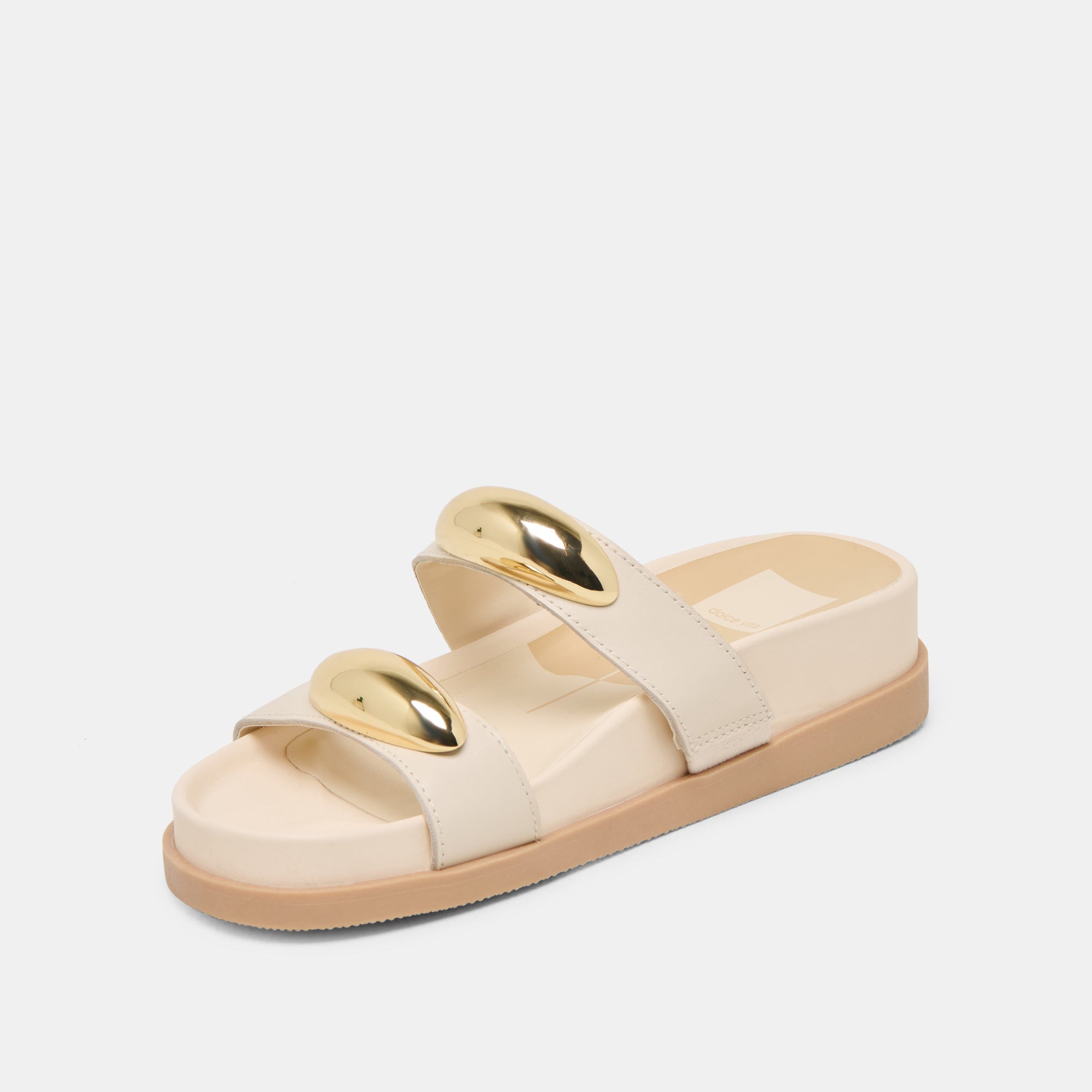 SATINE SANDALS BONE LEATHER - Image 7