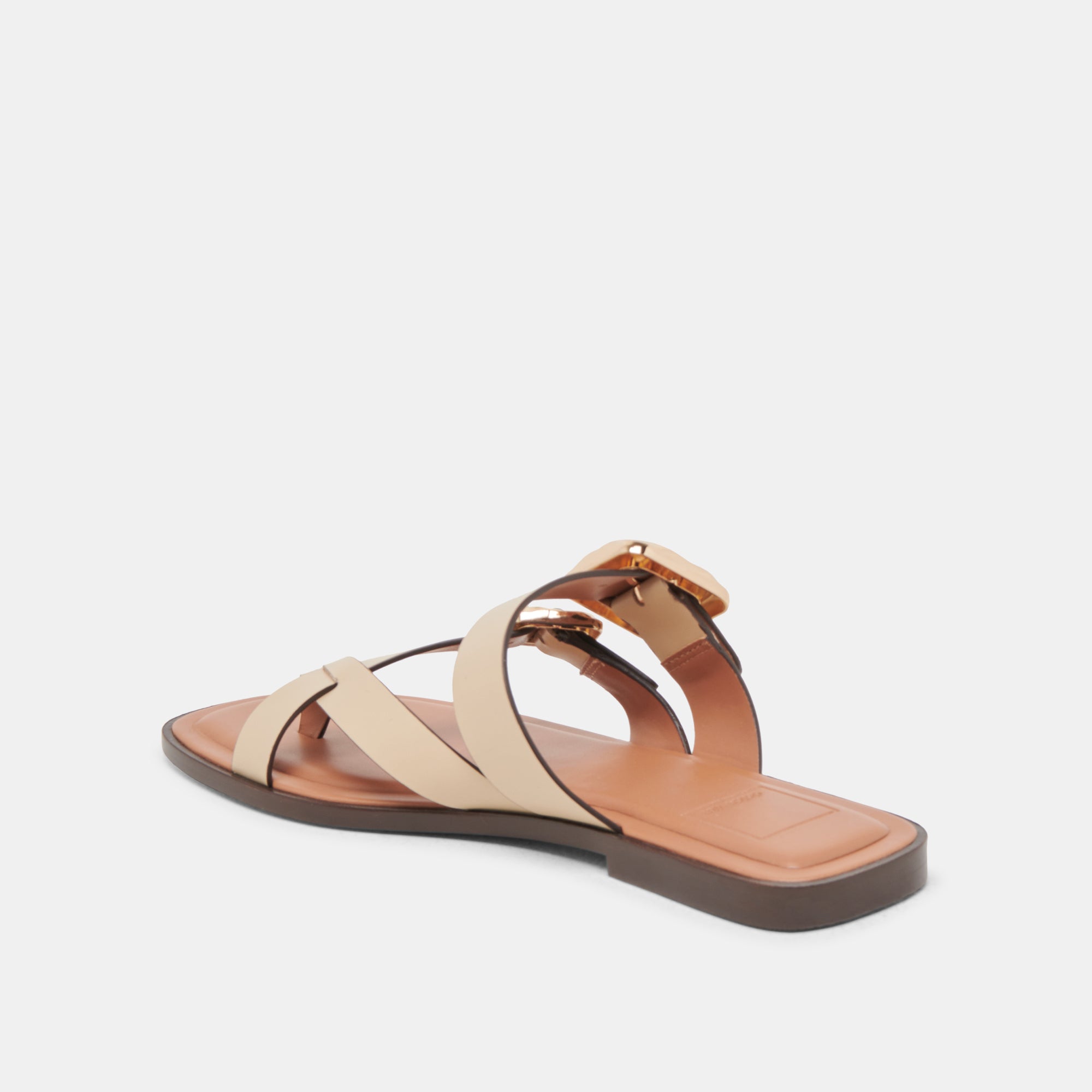 SHORE SANDALS IVORY LEATHER - Image 7