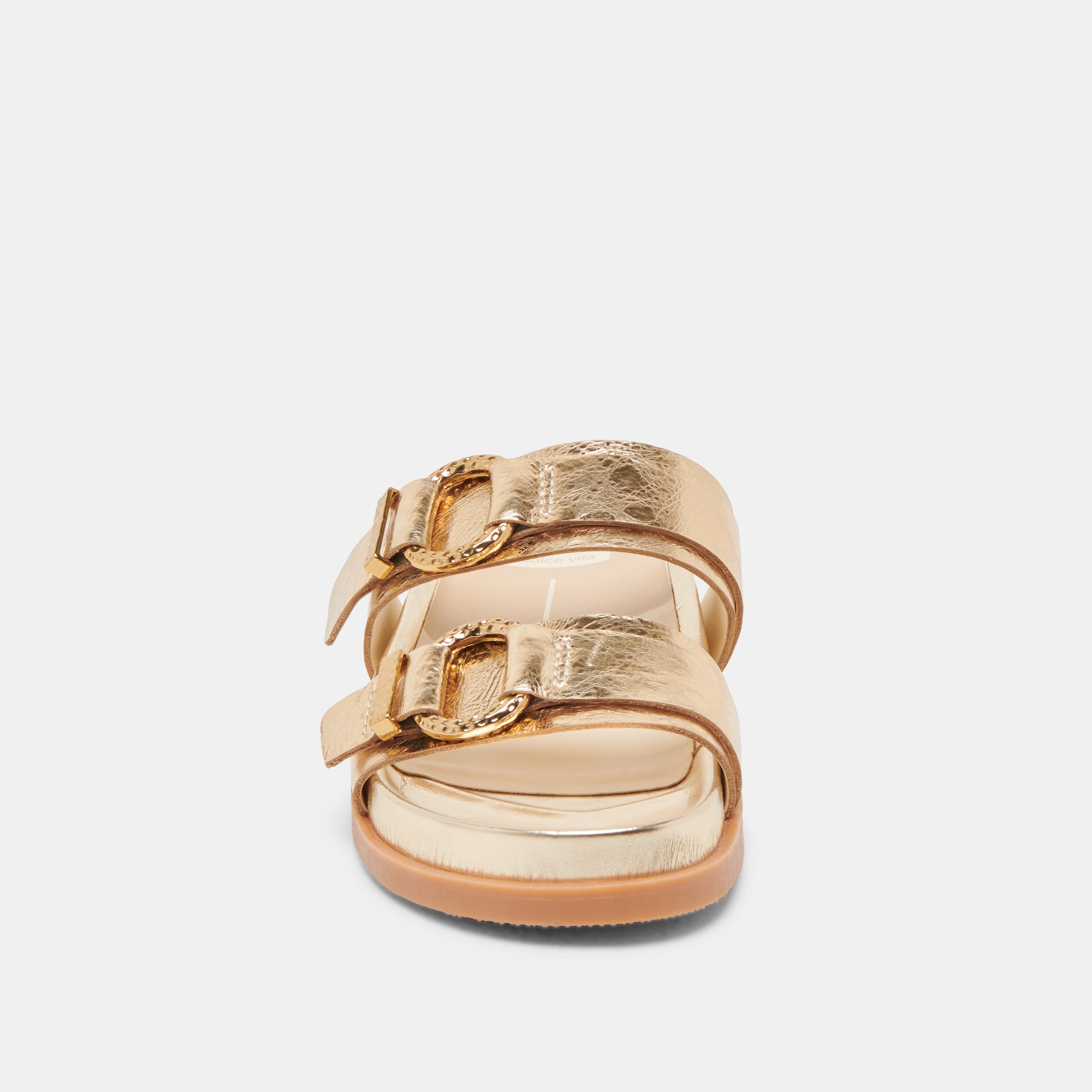 SOYA SANDALS GOLD DISTRESSED LEATHER - Image 6