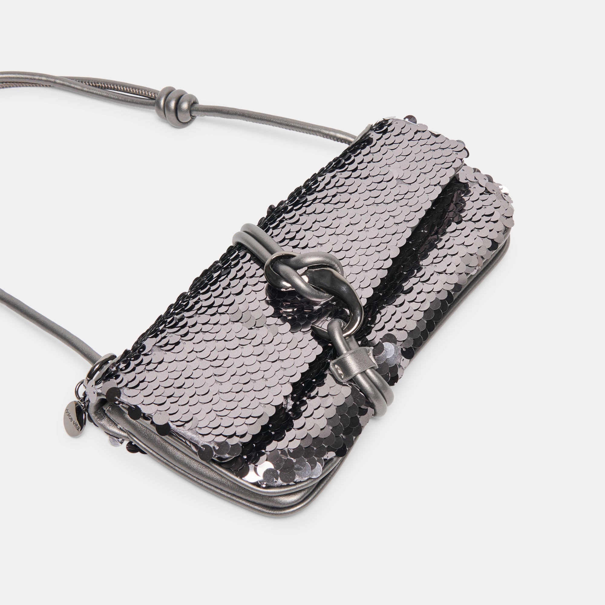 ALICE SHOULDER BAG GUNMETAL SEQUIN - Image 5