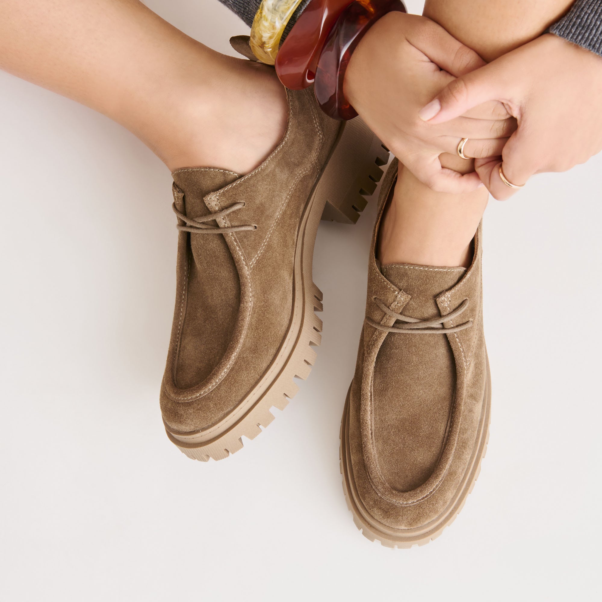 MILZA LOAFERS OLIVE SUEDE - Image 8