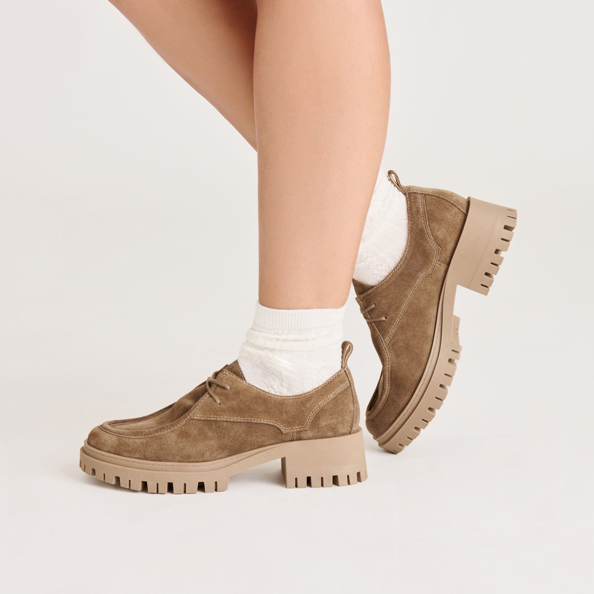 MILZA LOAFERS OLIVE SUEDE - Image 4