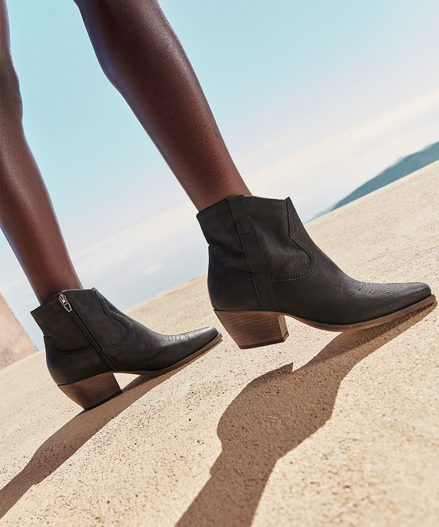 SILMA BOOTIES BLACK LEATHER - Image 2