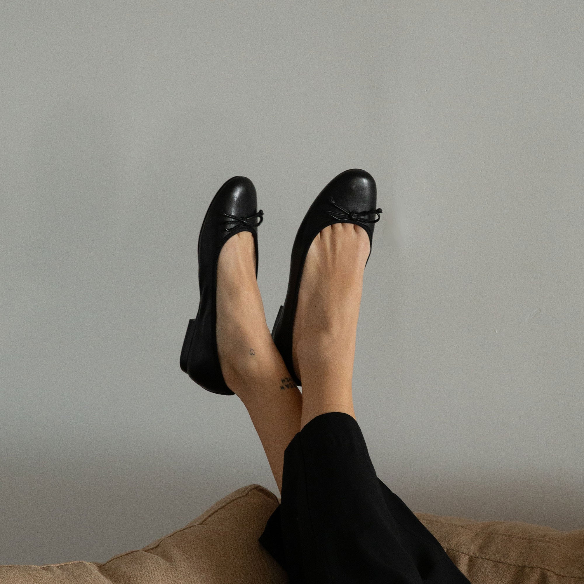 RITLA BALLET FLATS BLACK LEATHER - Image 4